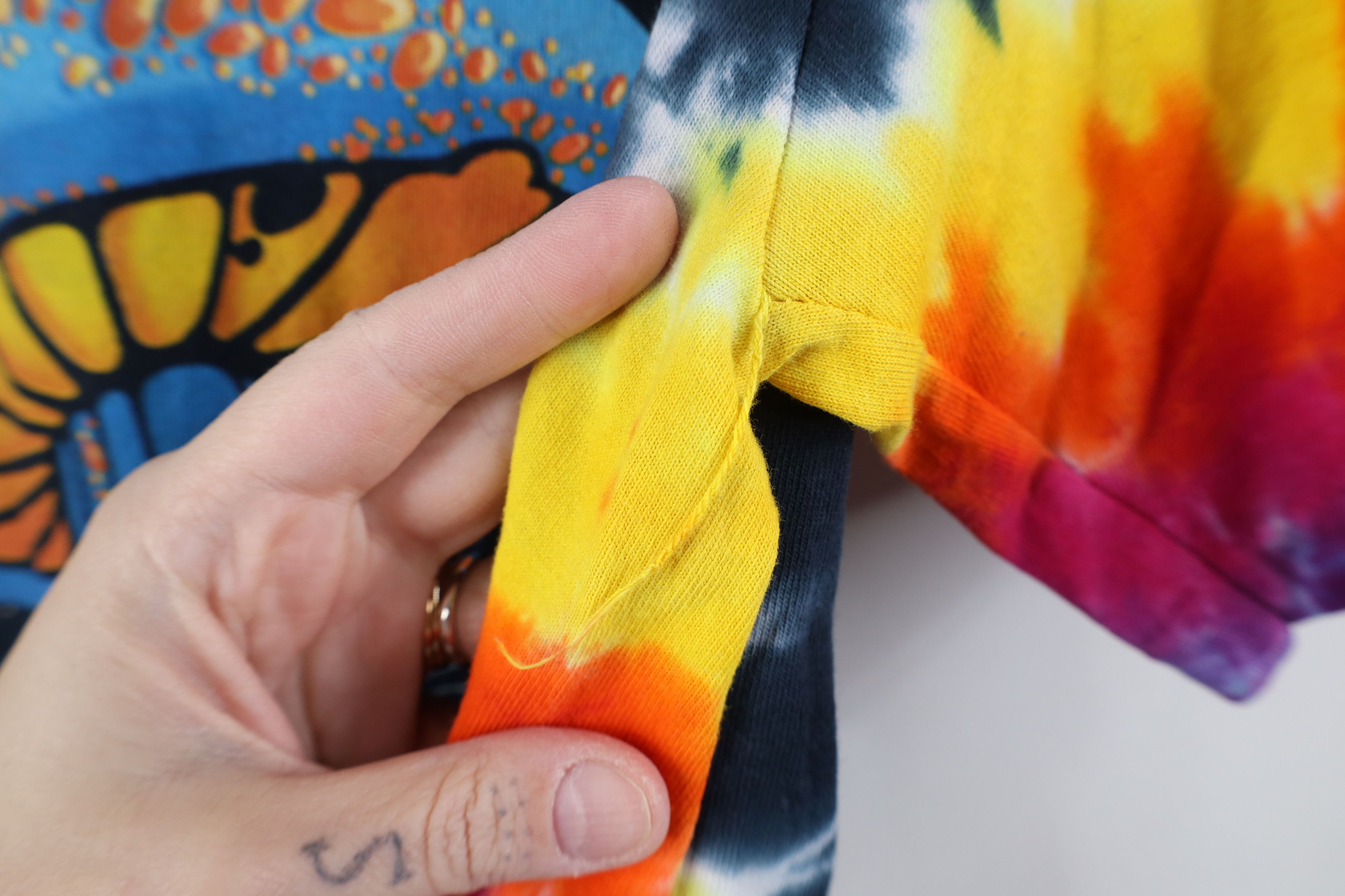Liquid Blue Y2K Liquid Blue Rainbow Wash Mushroom Trip T-Shirt Trippy Size US M / EU 48-50 / 2 - 5 Thumbnail