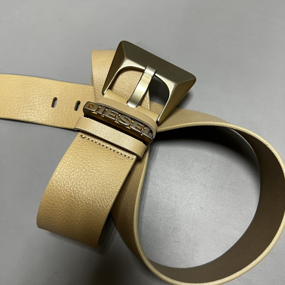 Diesel Diesel leather belt cream Size ONE SIZE - 3 Thumbnail