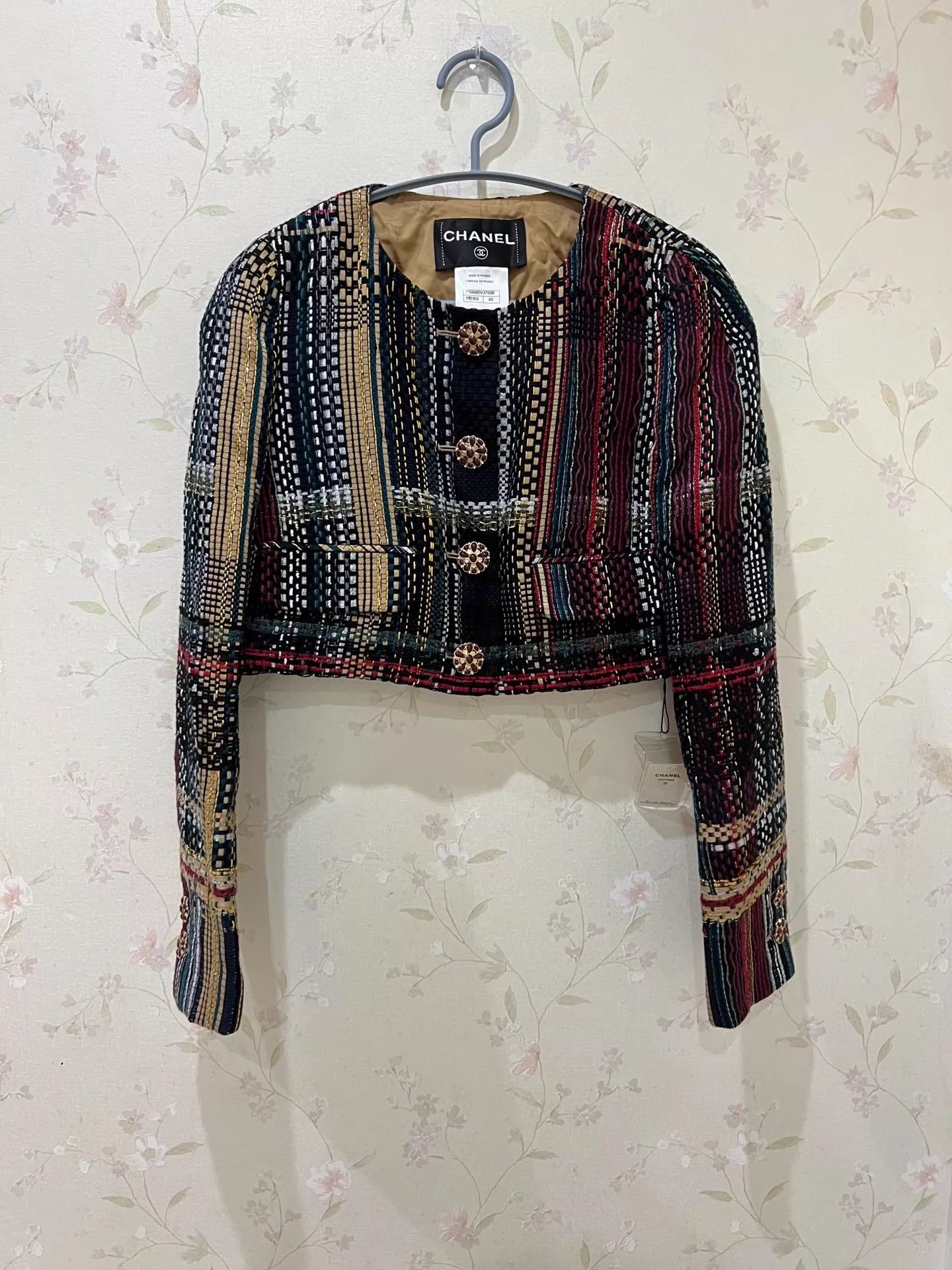 Chanel Chanel Dubai Runway Colorful Woven Short Jacket Size 40 Size M / US 6-8 / IT 42-44 - 1 Thumbnail