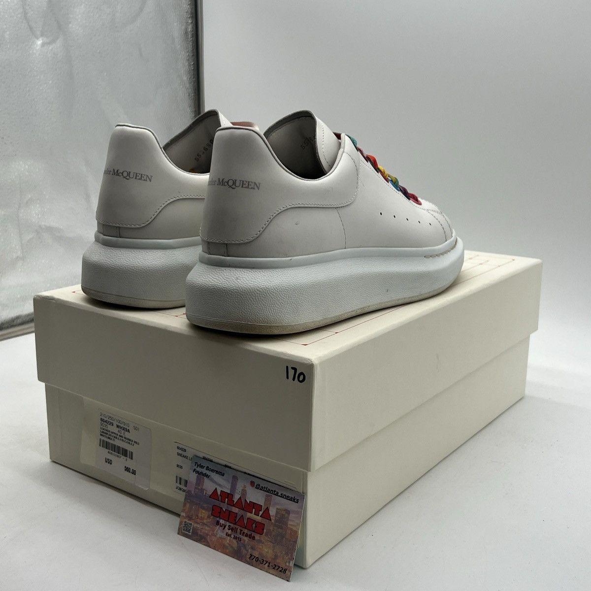 Alexander McQueen Alexander McQueen Oversized Sneaker White Rainbow Size US 7 / EU 40 - 5 Thumbnail