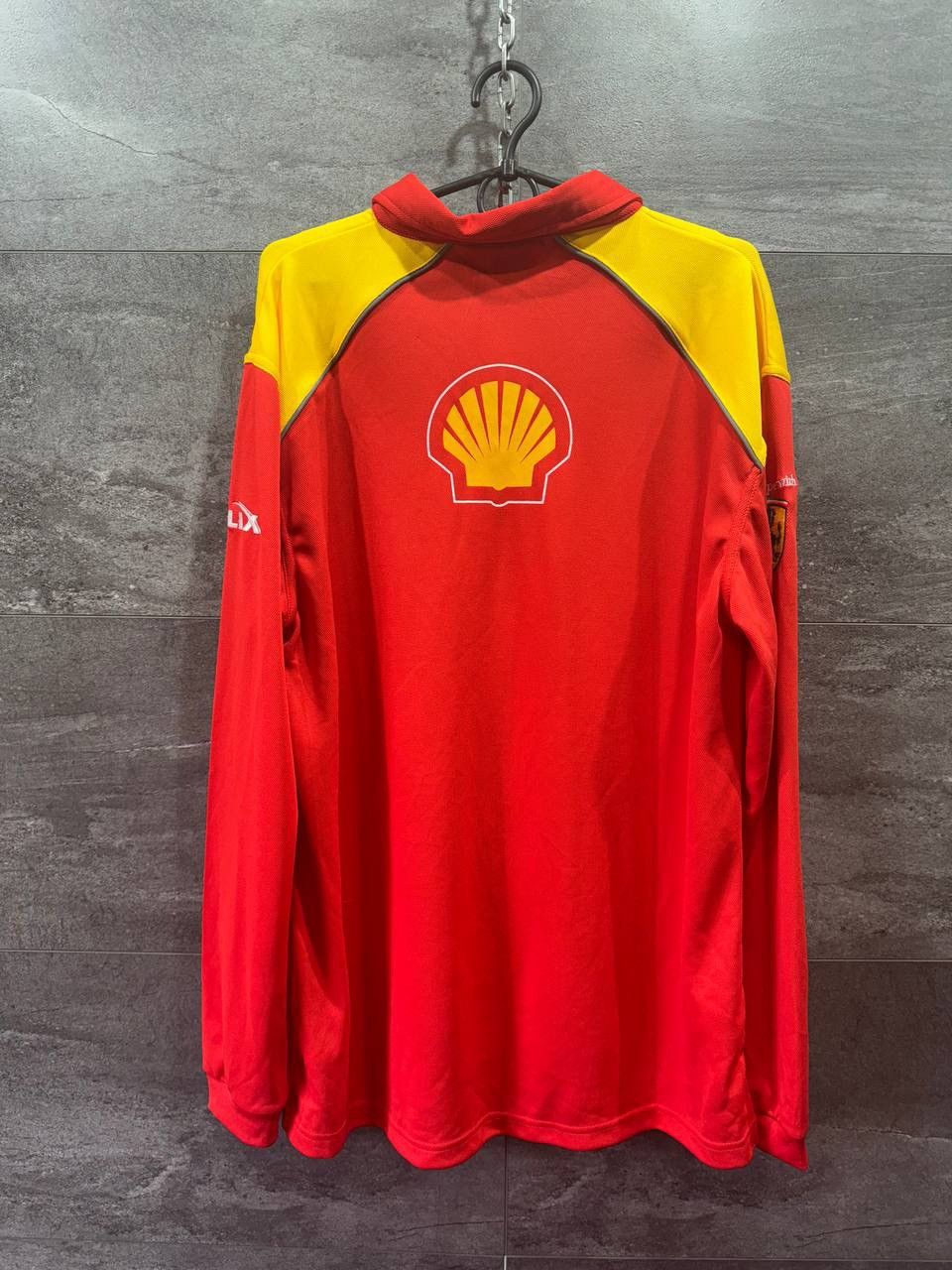 Ferrari Shell Ferrari Long Sleeve Polo Shirt Racing Global Fit F1 Size US L / EU 52-54 / 3 - 14 Thumbnail
