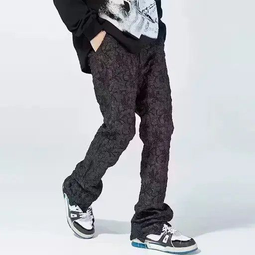 Japanese Brand × Vintage BLACK FRIDAY SALE Cracked Effect Pant Trousers Size US 34 / EU 50 - 3 Thumbnail