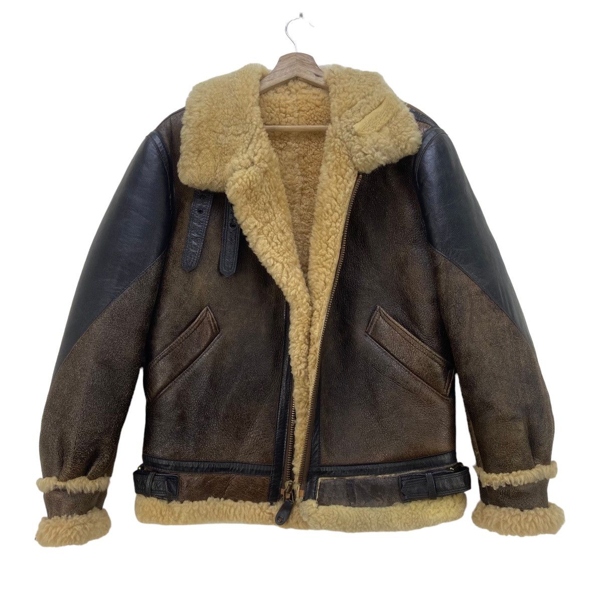 Golden Bear Vintage Golden Bear B 3 Military Sherling Sheepskin Coat Size US S / EU 44-46 / 1 - 2 Thumbnail