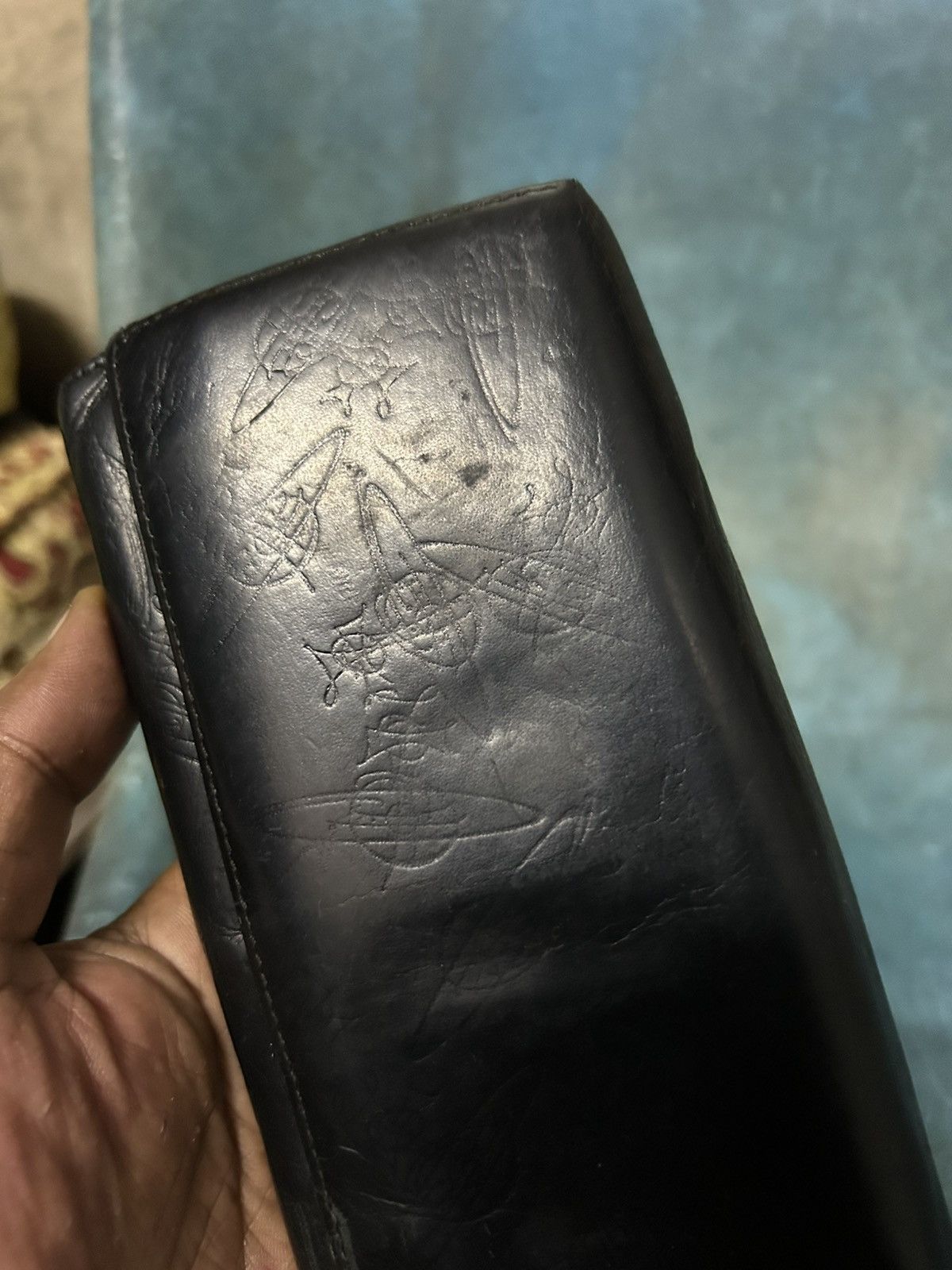Vivienne Westwood London Orb Stamp Leather Black Long Wallet Size ONE SIZE - 16 Thumbnail