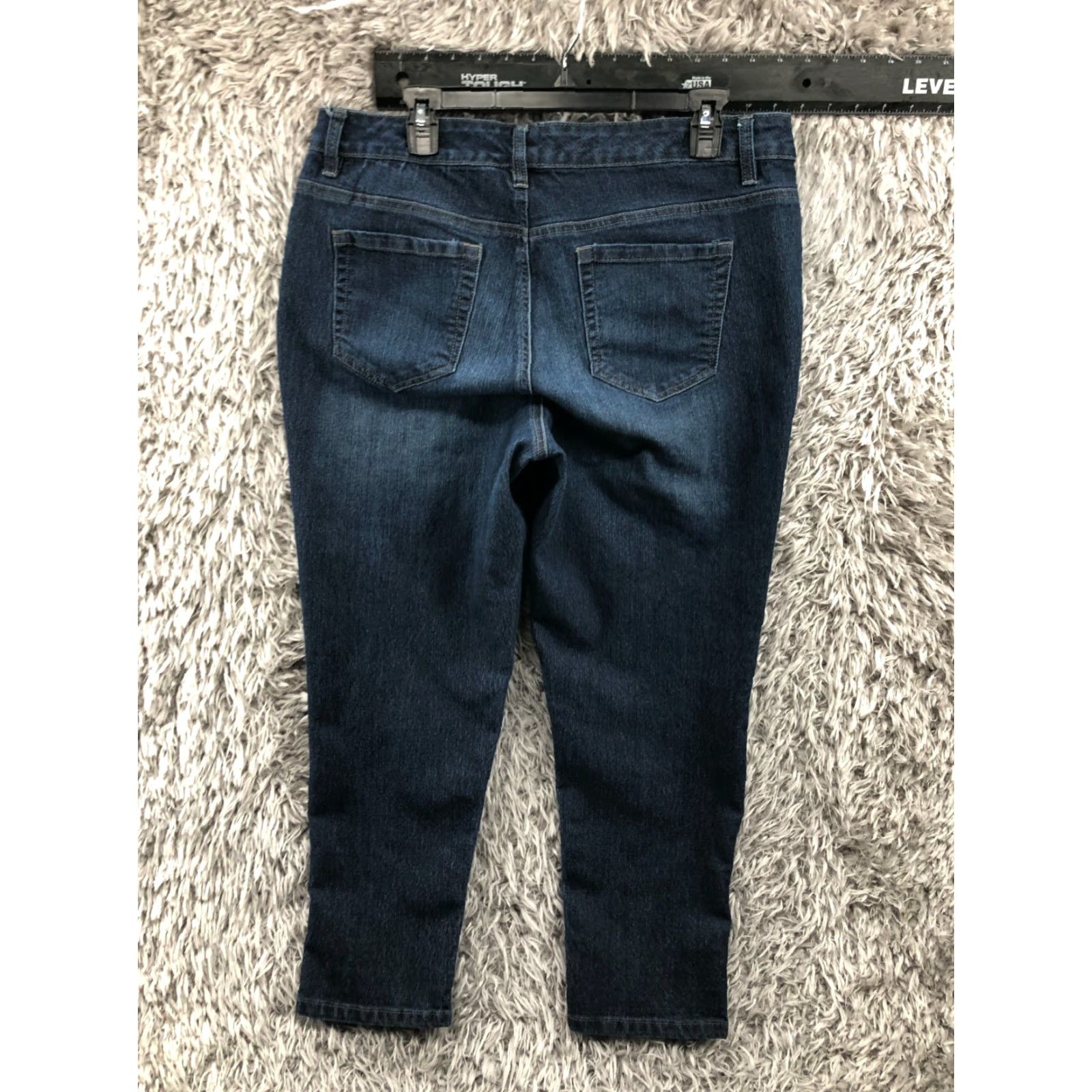 Faded Glory Faded Glory Jeans Skinny Womens 16W Regular 36 Blue Denim 5-Pocket Shirt Category Size 38" / US 16 / IT 52 - 5 Thumbnail