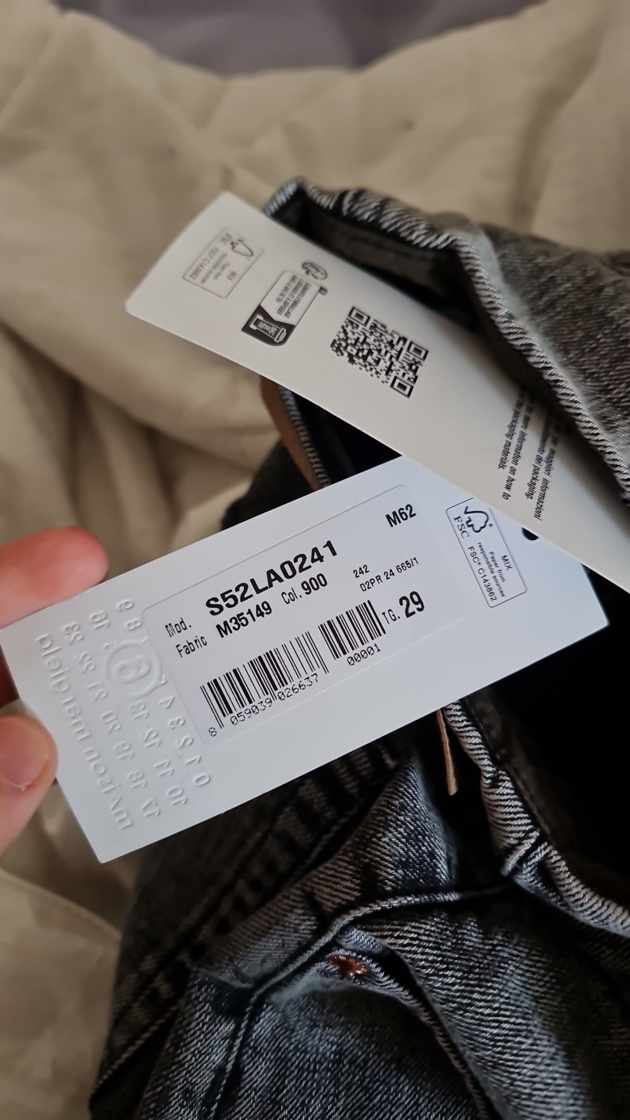 Maison Margiela Jean baggy MM6 new made in italy Size 29" - 4 Thumbnail