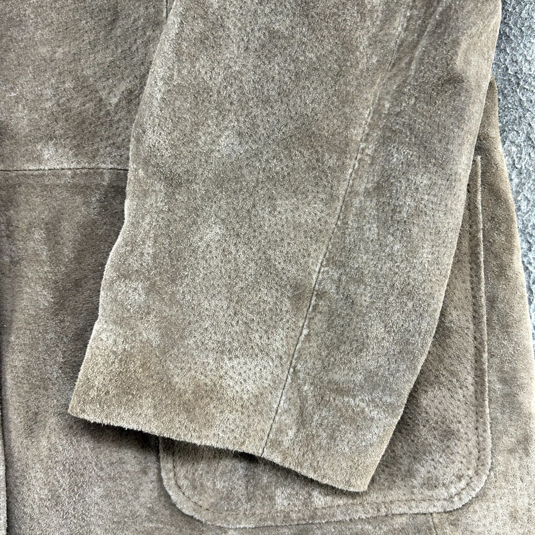 Vintage VINTAGE St John's Bay Leather Jacket Womens XL Brown Chore Barn Genuine Suede 90s Size XL / US 12-14 / IT 48-50 - 5 Thumbnail