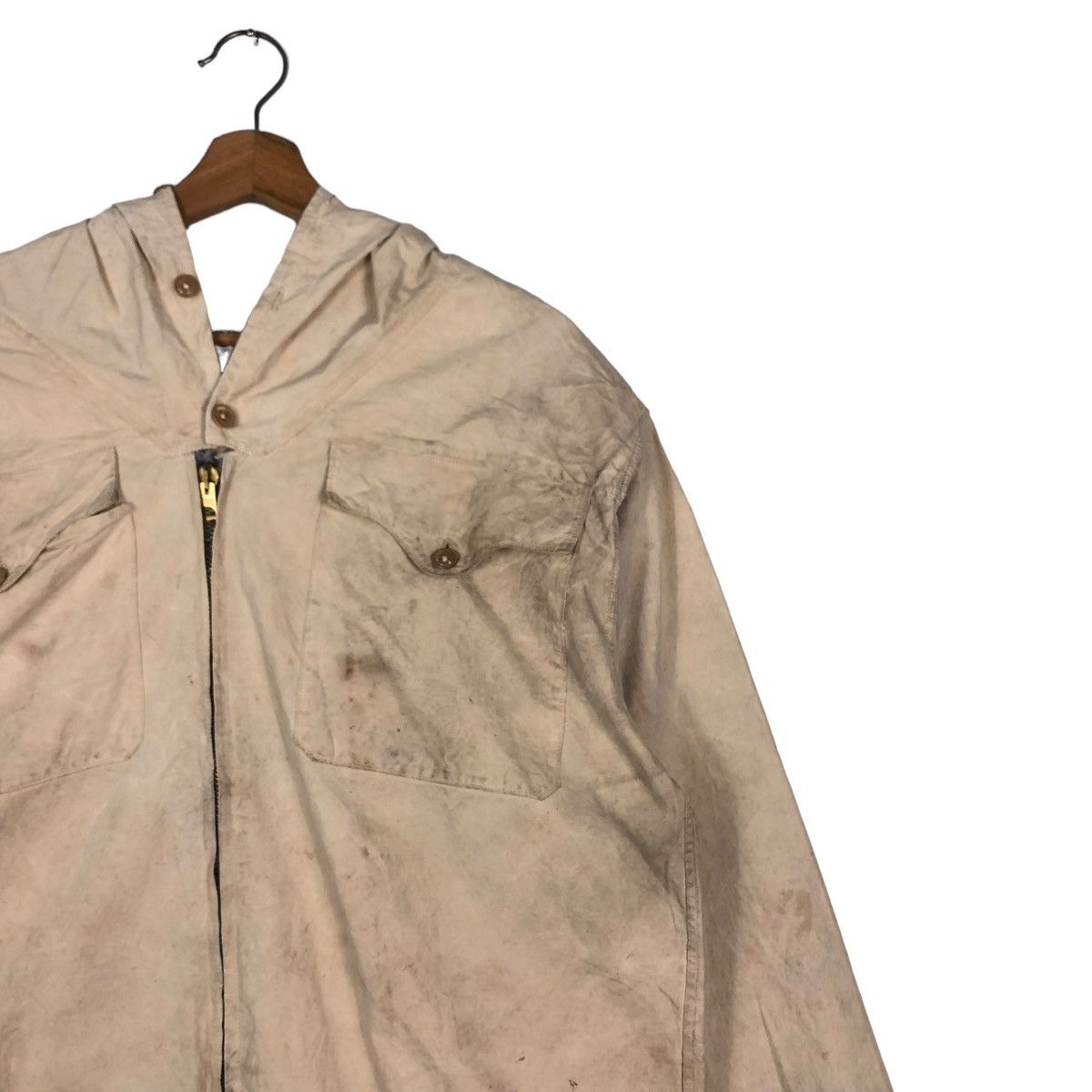 Vintage 🔥TRUE VINTAGE 40’s MILITARY PARKA JACKET ARMY COLLECTIONS Size US M / EU 48-50 / 2 - 6 Thumbnail