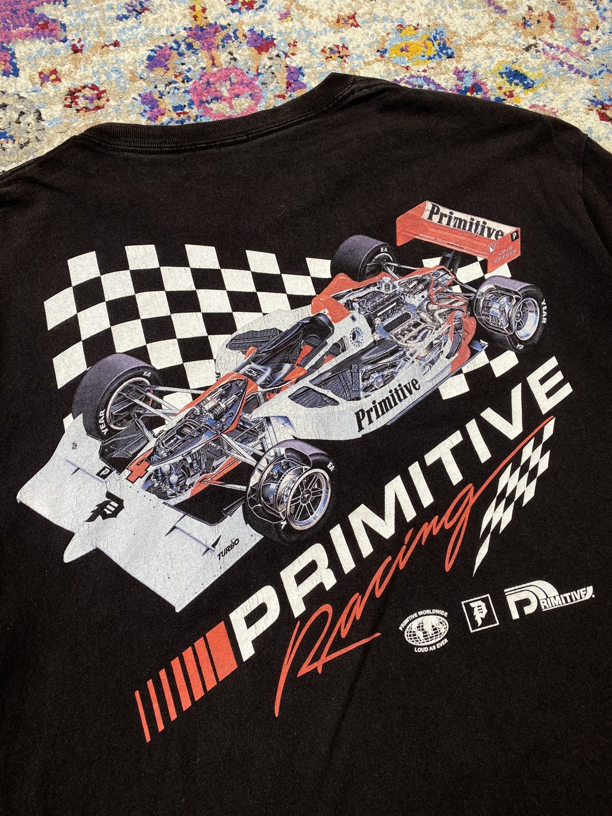 Primitive Primitive Racing Podium Faded Black Tee Shirt Size US L / EU 52-54 / 3 - 4 Thumbnail