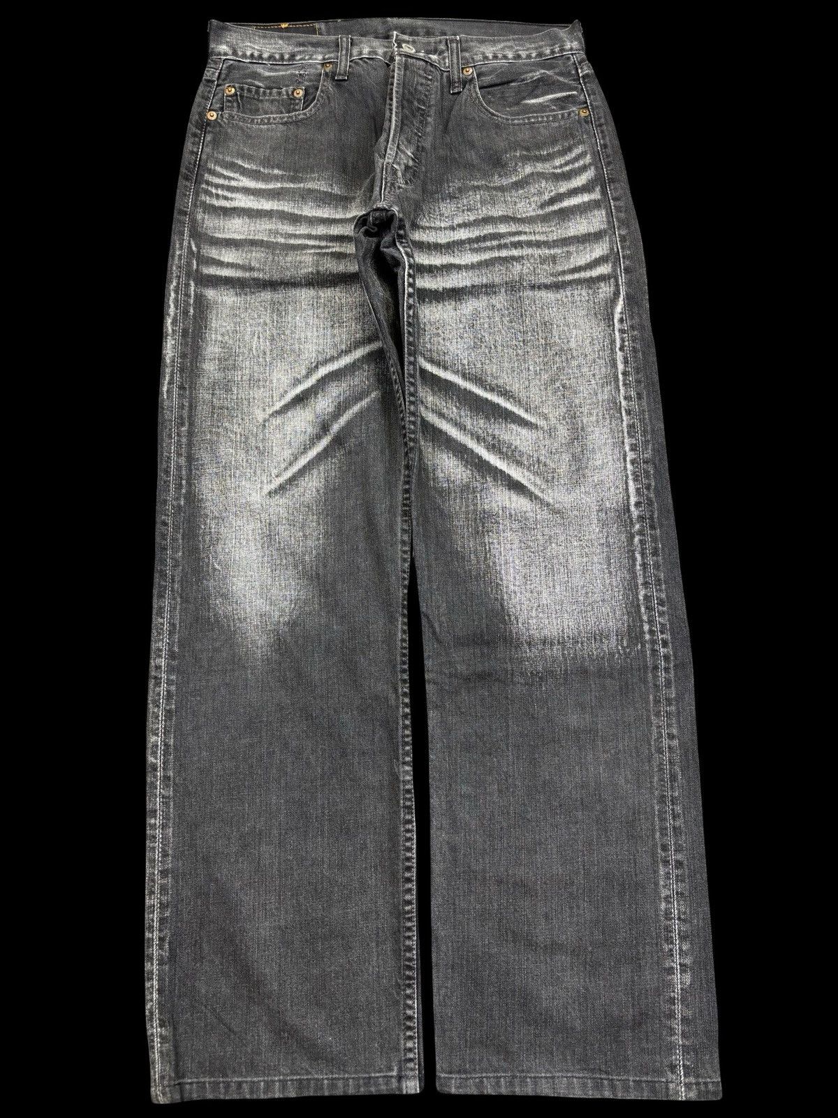 Levi's Vintage Levis 501 Original Sick Fades Denim F755 Size US 30 / EU 46 - 1 Thumbnail