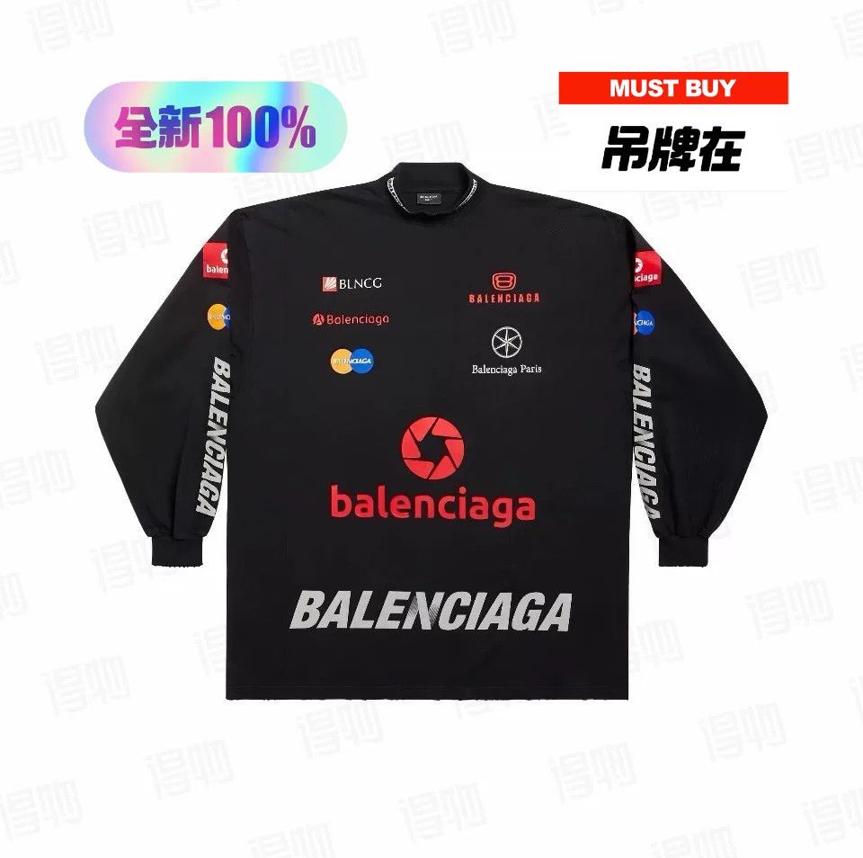 Balenciaga Balenciaga FW23 Racing Multi-Element Long-Sleeve T-Shirt Size US S / EU 44-46 / 1 - 1 Thumbnail