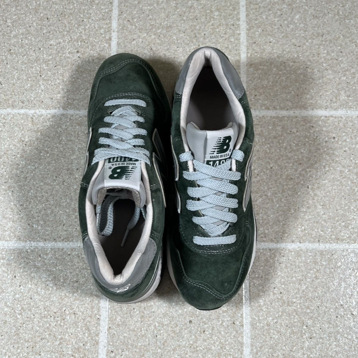 New Balance New Balance 1400 Size 5.5 Made USA Green Suede Sneaker Size US 5.5 / EU 38 - 6 Thumbnail