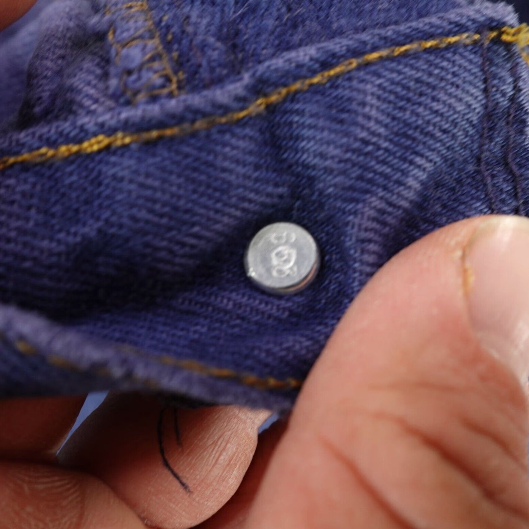 Levi's VINTAGE Levi's Jeans Mens 36x34 Denim 80s Button Fly Straight Fit Blue Regular 34 Inseam Mens Size US 34 / EU 50 - 6 Thumbnail