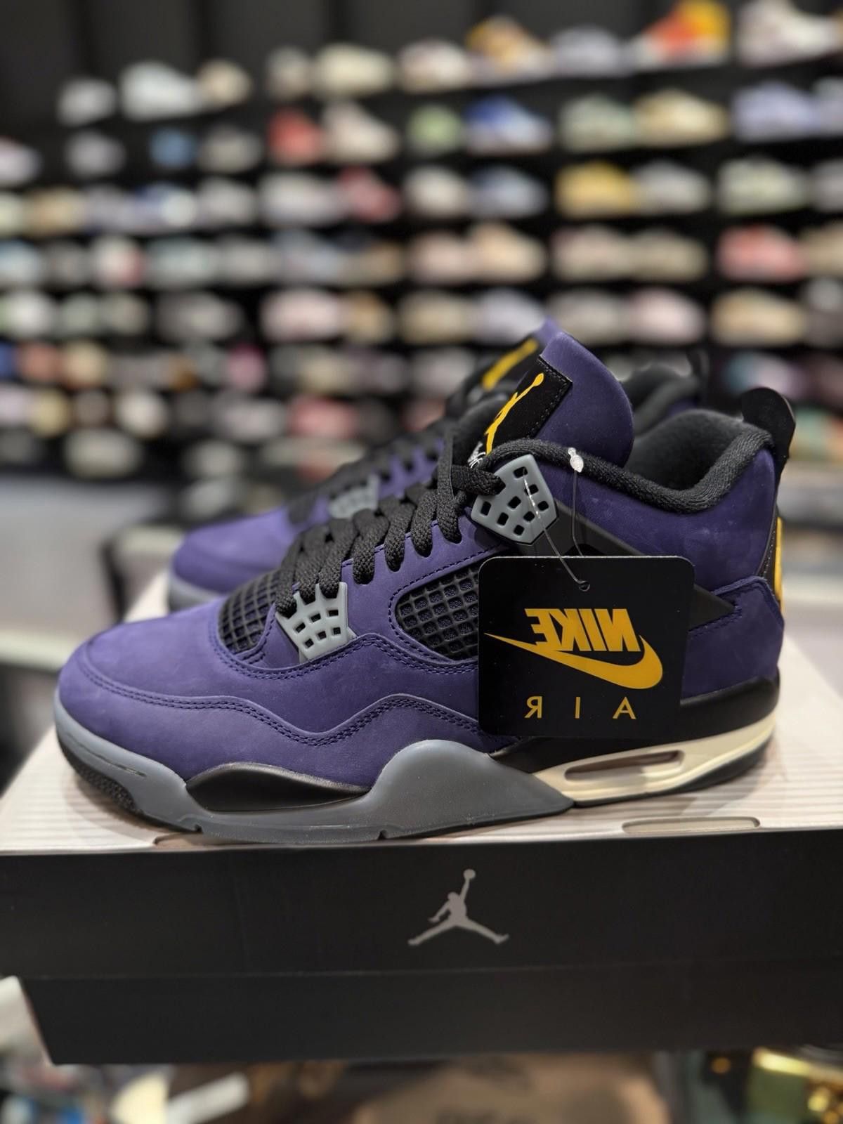 Jordan Brand Air Jordan 4 Retro Lakers "Imperial Purple" FV5029-500 (9.5) Size US 9.5 / EU 42-43 - 4 Thumbnail
