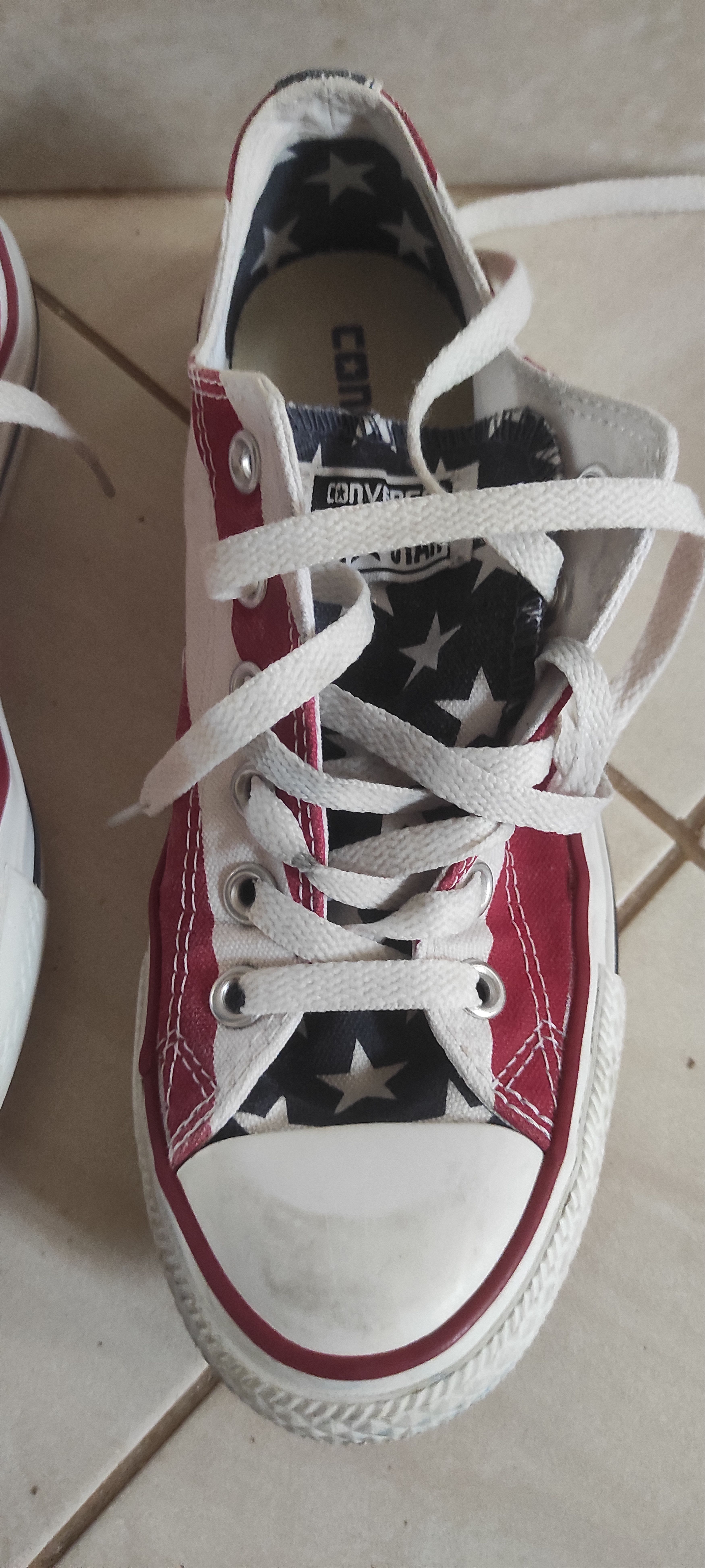 Converse Converse Women Chuck Taylor All Star American Flag Sneakers Size US 7.5 / IT 37.5 - 3 Thumbnail