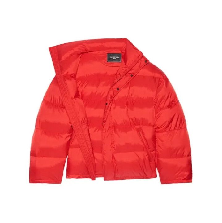 Balenciaga Balenciaga FW21 Red Puffer Jacket for Men and Women Size US S / EU 44-46 / 1 - 1 Thumbnail