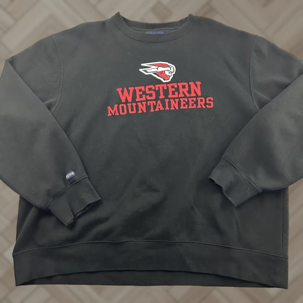 Jansport Nike Jansport Western Mountaineers Pullover Sweatshirt Mens 2XL Black Size US XXL / EU 58 / 5 - 1 Thumbnail