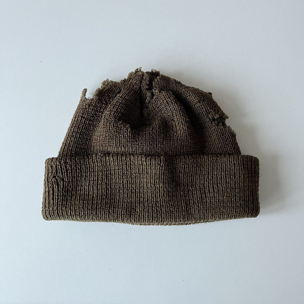 Other Vintage 40s WWII US Army Military Knit Wool beanie hat Size ONE SIZE - 1 Thumbnail