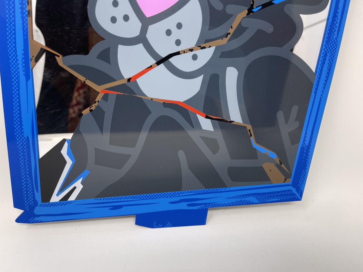 Other ‘Cracked' Screen Printed Mirror by Ermsy - Blue (Ed. of 34) Size ONE SIZE - 5 Thumbnail