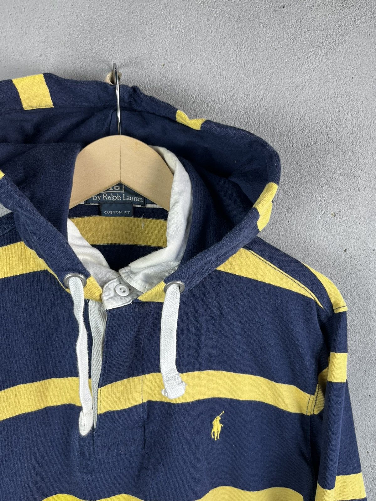 Polo Ralph Lauren Polo Ralph Lauren rugby hoodie vintage 90s Size US L / EU 52-54 / 3 - 3 Thumbnail