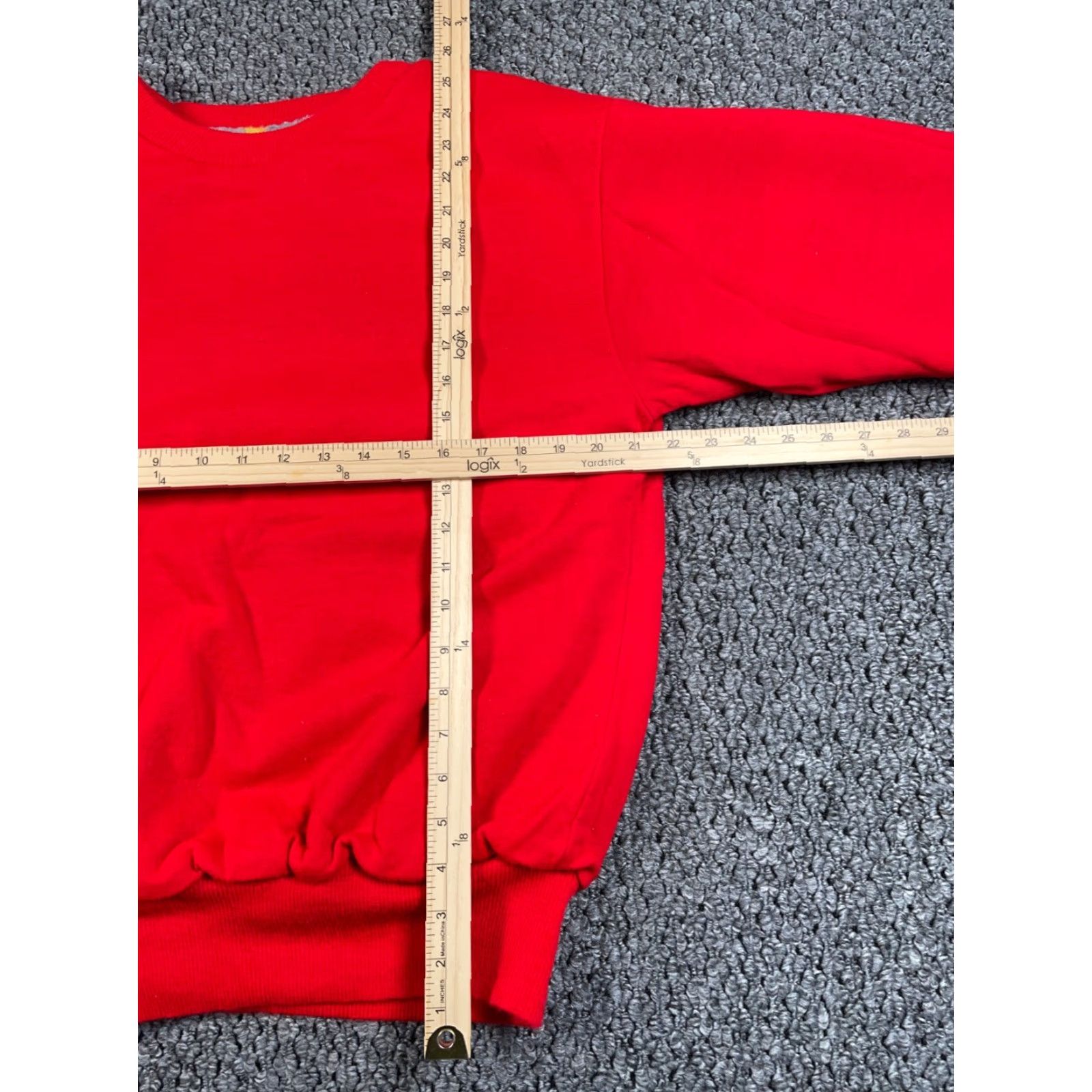 Vintage Vintage VTG 90s Reversible Geometric Pattern Fleece Sweatshirt Women's Large Red Aztec Size L / US 10 / IT 46 - 6 Thumbnail