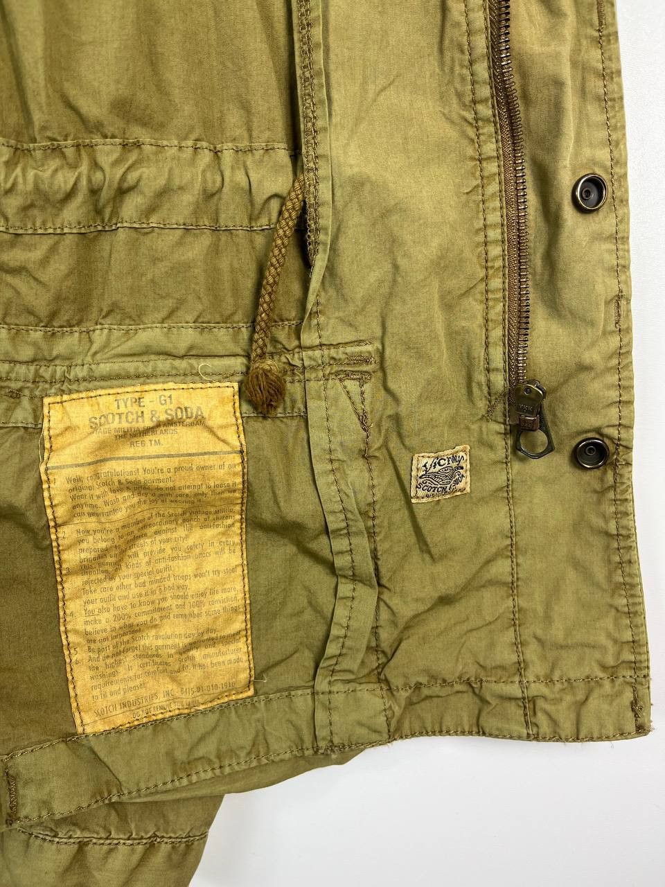Scotch & Soda Scotch & Soda Military Field Jacket Olive Green Mens M Size US M / EU 48-50 / 2 - 9 Thumbnail