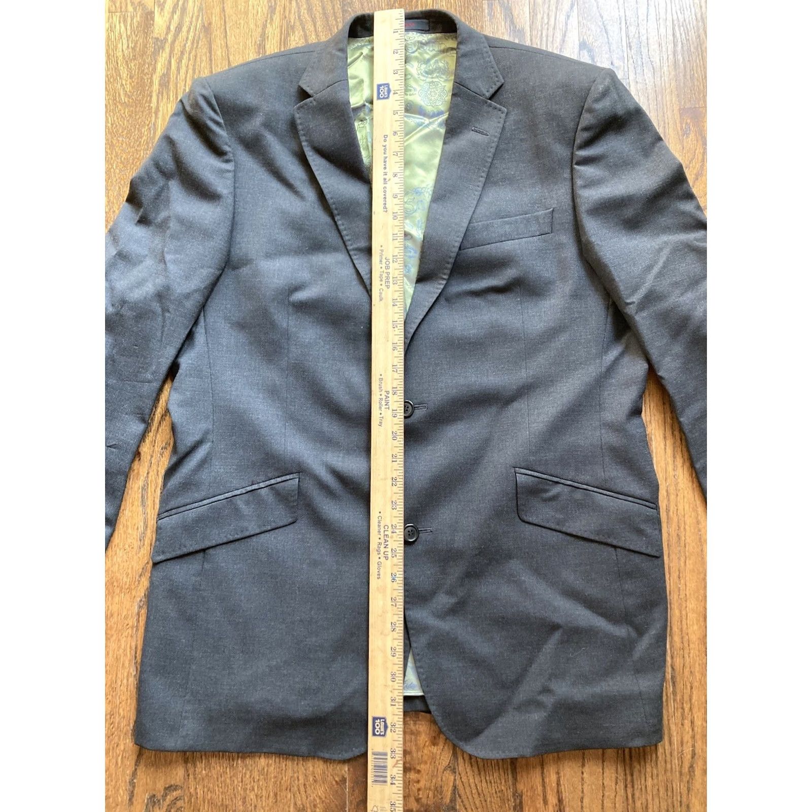 Ted Baker Ted Baker Endurance Blazer Long Gray Wool Jacket 42L Mens 2 Button Size 42R - 6 Thumbnail