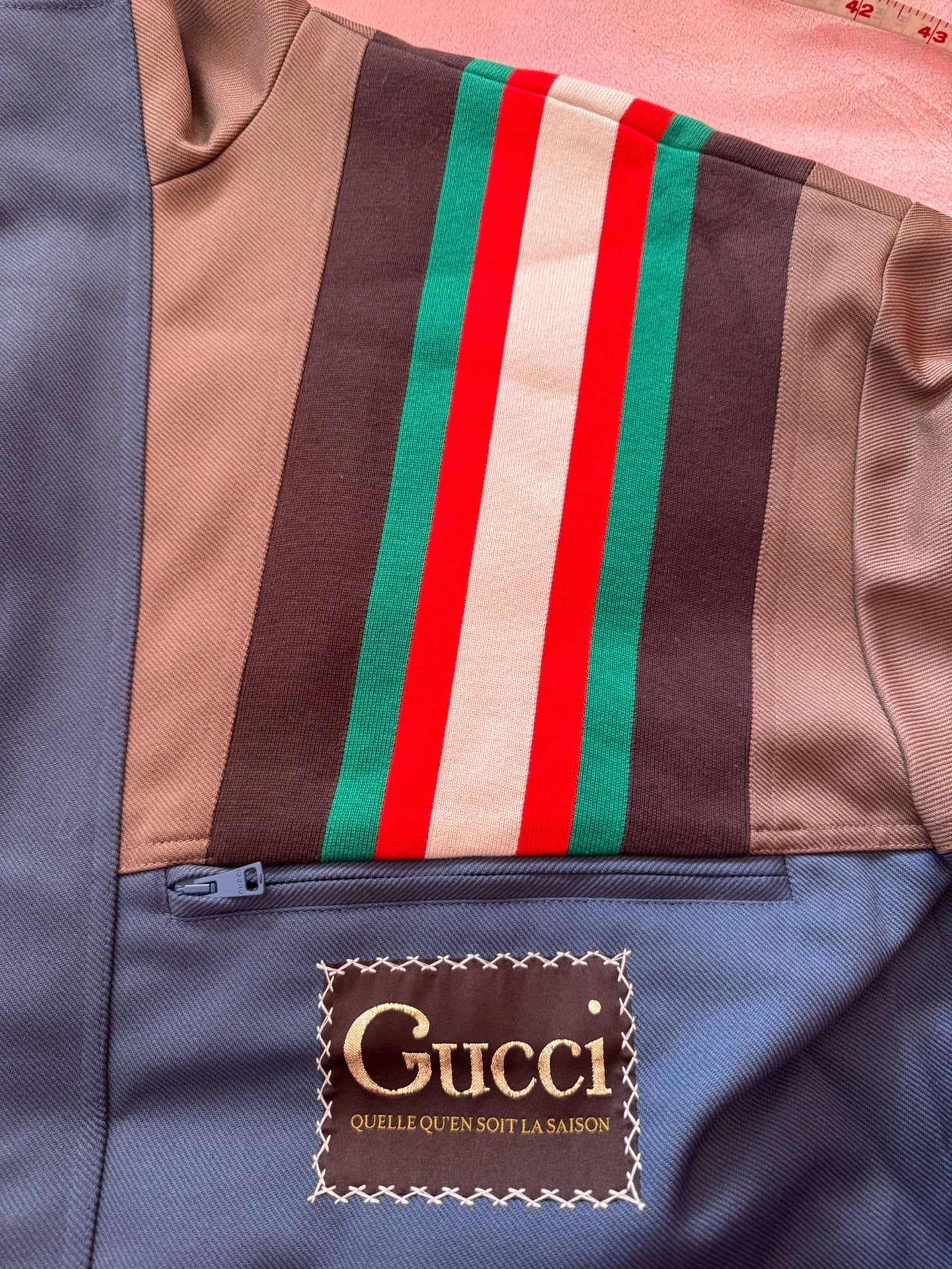Gucci Gucci Stripe stitching letter logo zipper jacket 2501-Nexta Size US L / EU 52-54 / 3 - 4 Thumbnail
