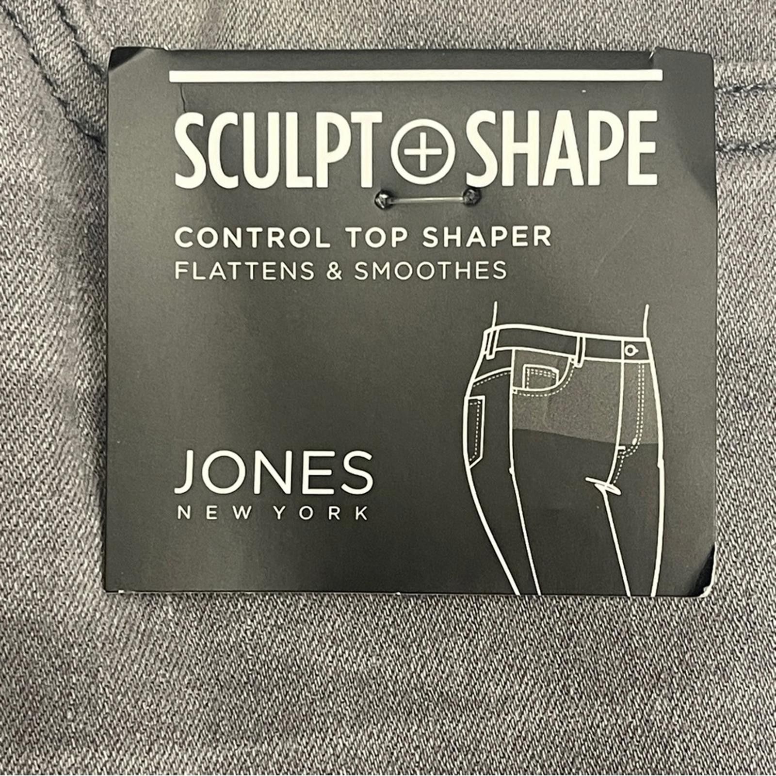Jones New York Jones NY Luxe Women's Gray Straight Jeans size 2 NWT Size 26" / US 2 / IT 38 - 8 Thumbnail