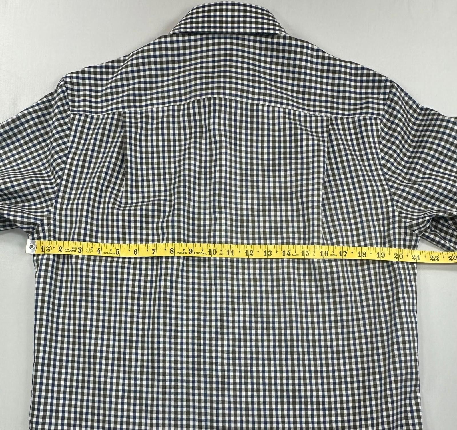 Joseph Abboud Joseph Abboud Cotton Plaid Green/Blue Non-Iron Button Down M Size US M / EU 48-50 / 2 - 5 Thumbnail