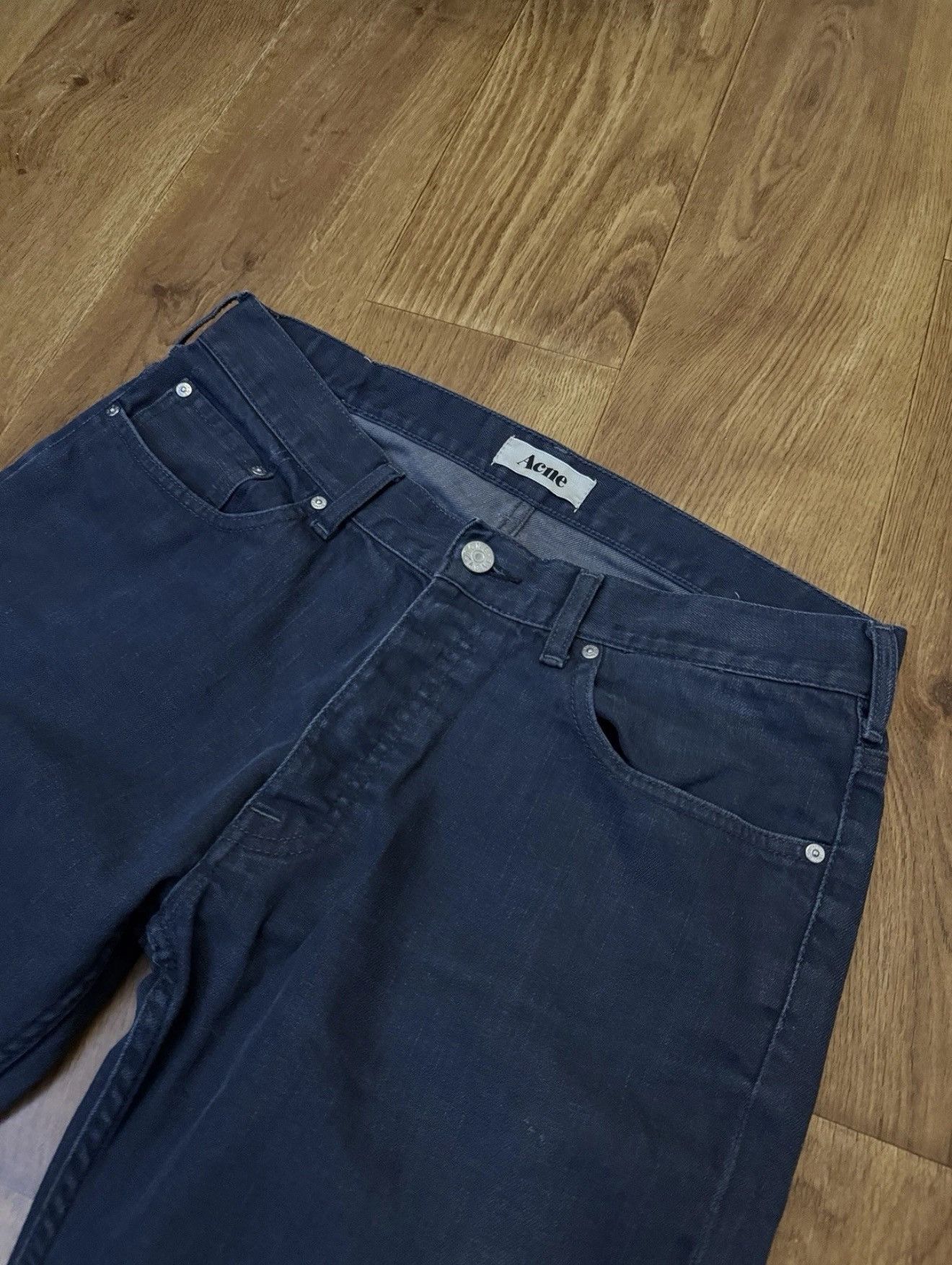Acne Studios Acne Studios Blue Jeans Mid Rise Straight Denim Trousers Size US 34 / EU 50 - 3 Thumbnail