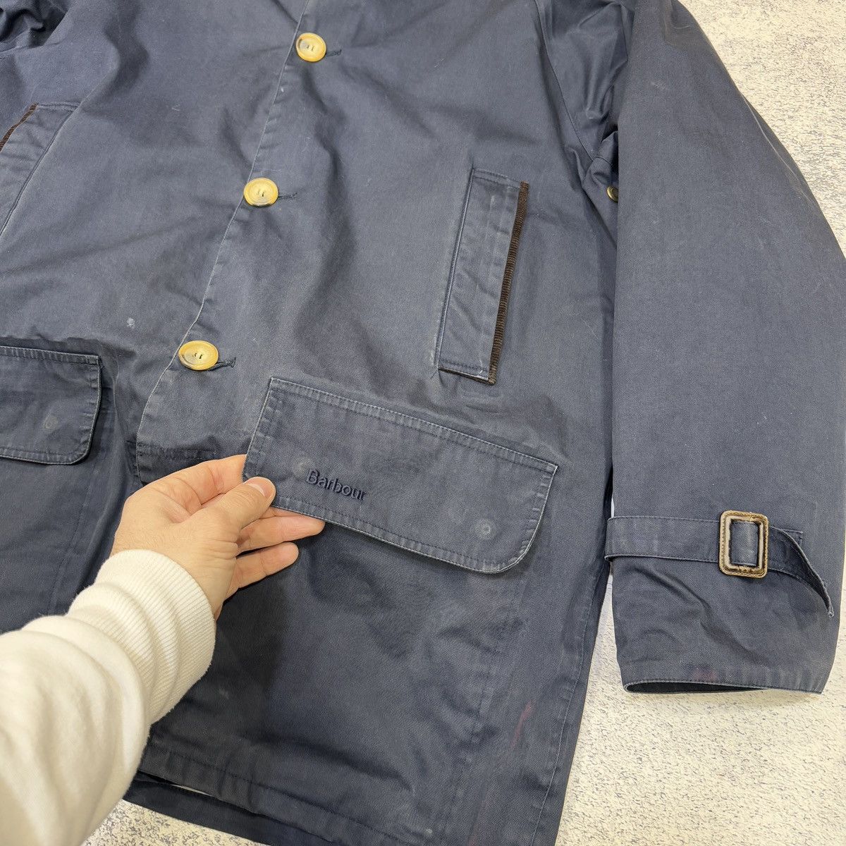 Barbour Barbour Short Riding Mac T154 Navy L size Size US L / EU 52-54 / 3 - 4 Thumbnail