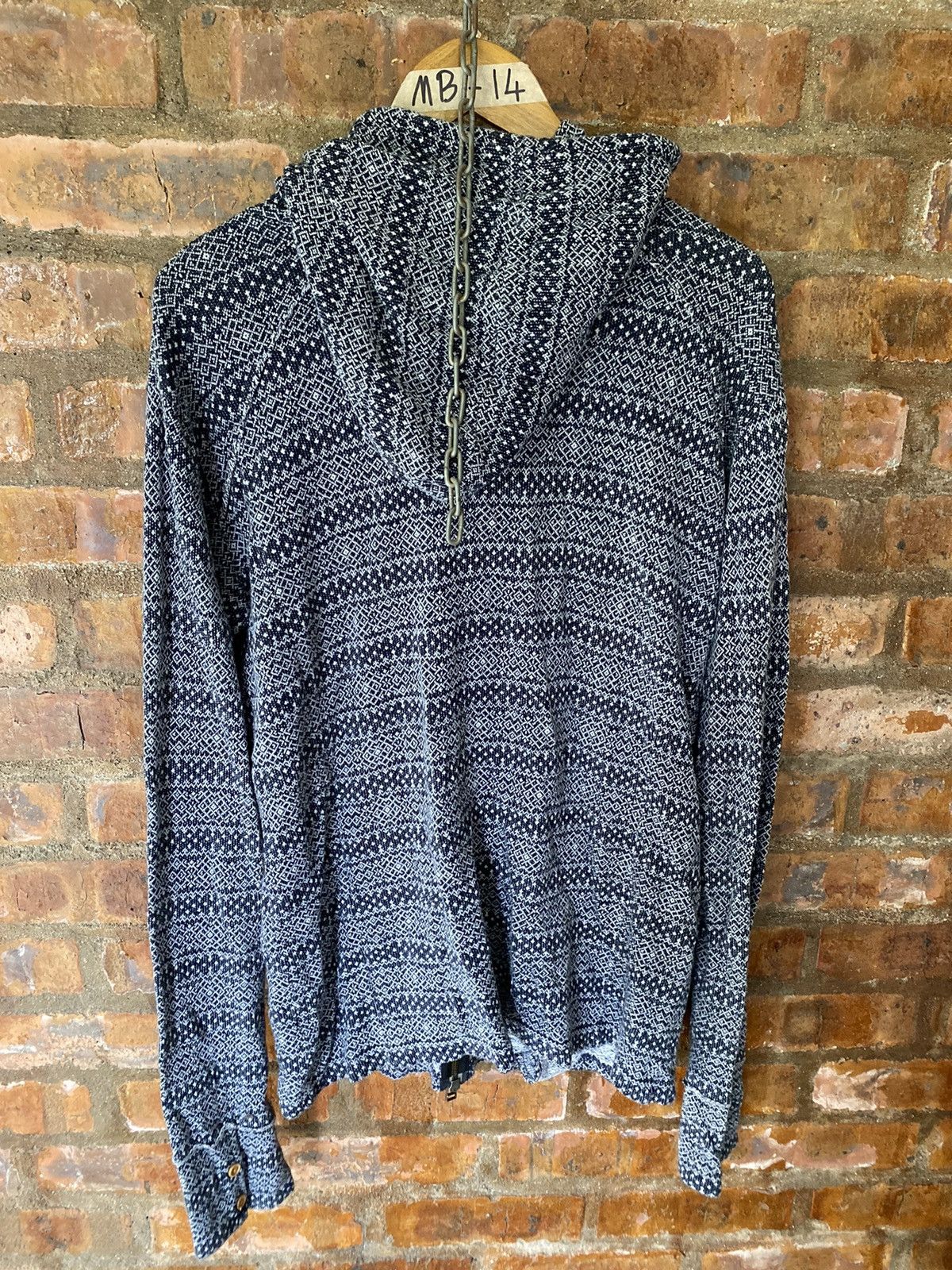 PPFM AW03 PPFM jacquard native Knit sleeve long hoodie Size US L / EU 52-54 / 3 - 10 Thumbnail