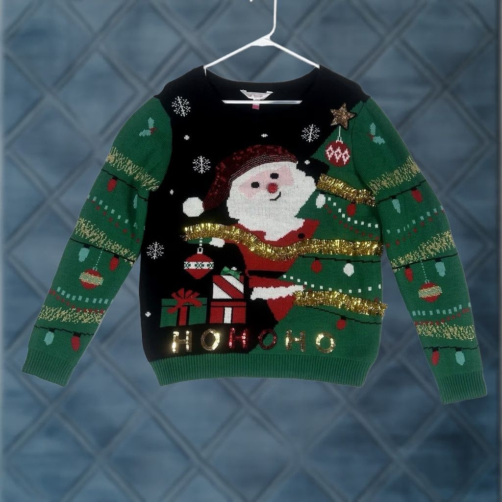 Vintage VINTAGE Ugly Christmas Sweater Womens Juniors XL 15-17 Festive Funny Party Holiday Santa Size XL / US 12-14 / IT 48-50 - 1 Thumbnail