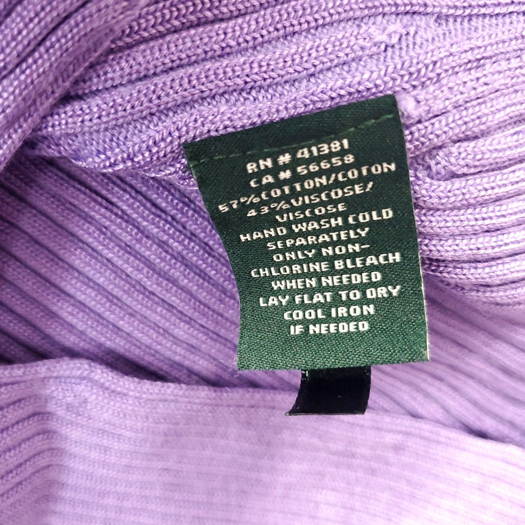 Ralph Lauren Lauren Ralph Lauren Sweater Womens XL Purple Ribbed Knit Sleeveless Pullover Size XL / US 12-14 / IT 48-50 - 6 Thumbnail