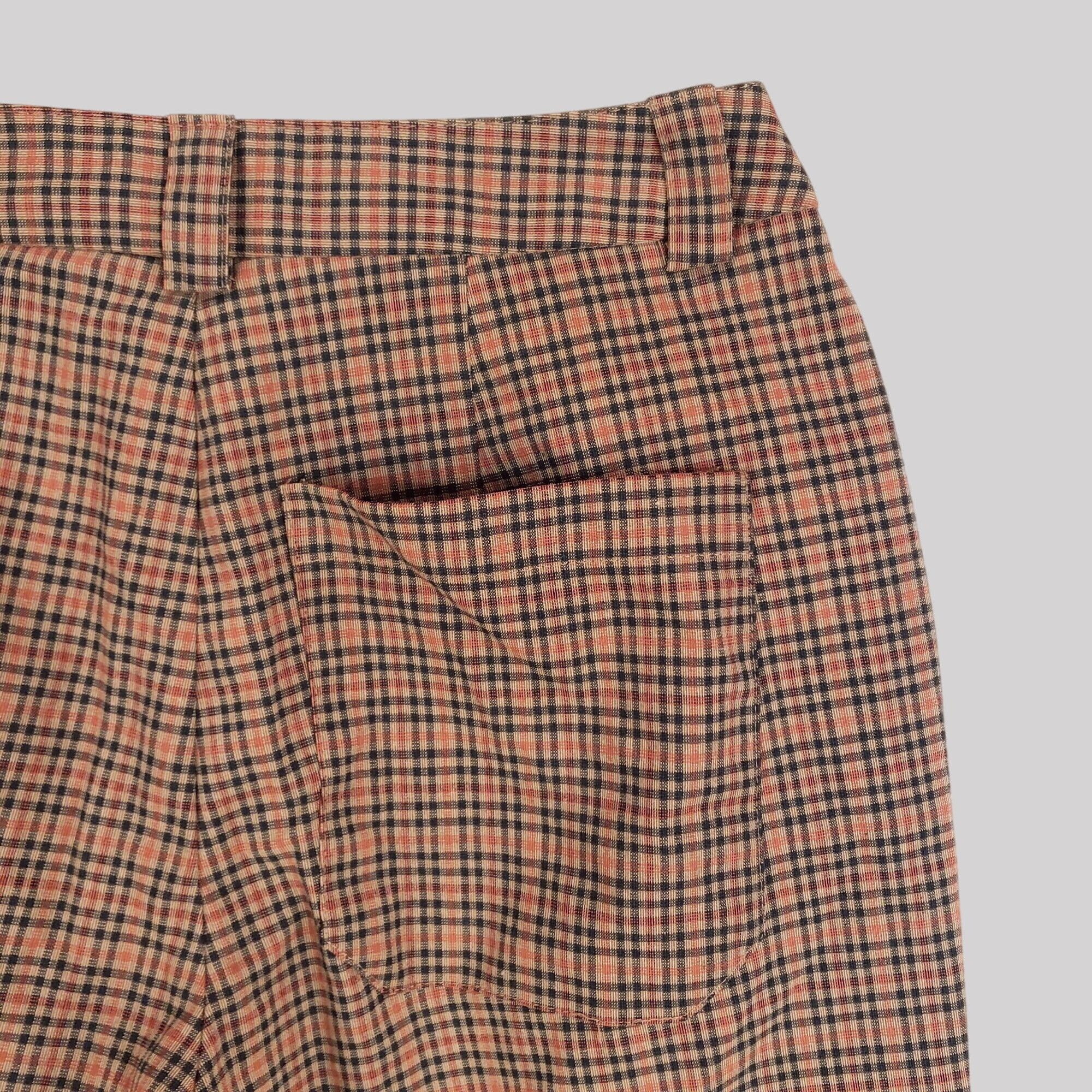 Urban Outfitters Urban Outfitters Brown/Tan Checkered Plaid Cargo Jogger Pant Size 28" / US 6 / IT 42 - 6 Thumbnail