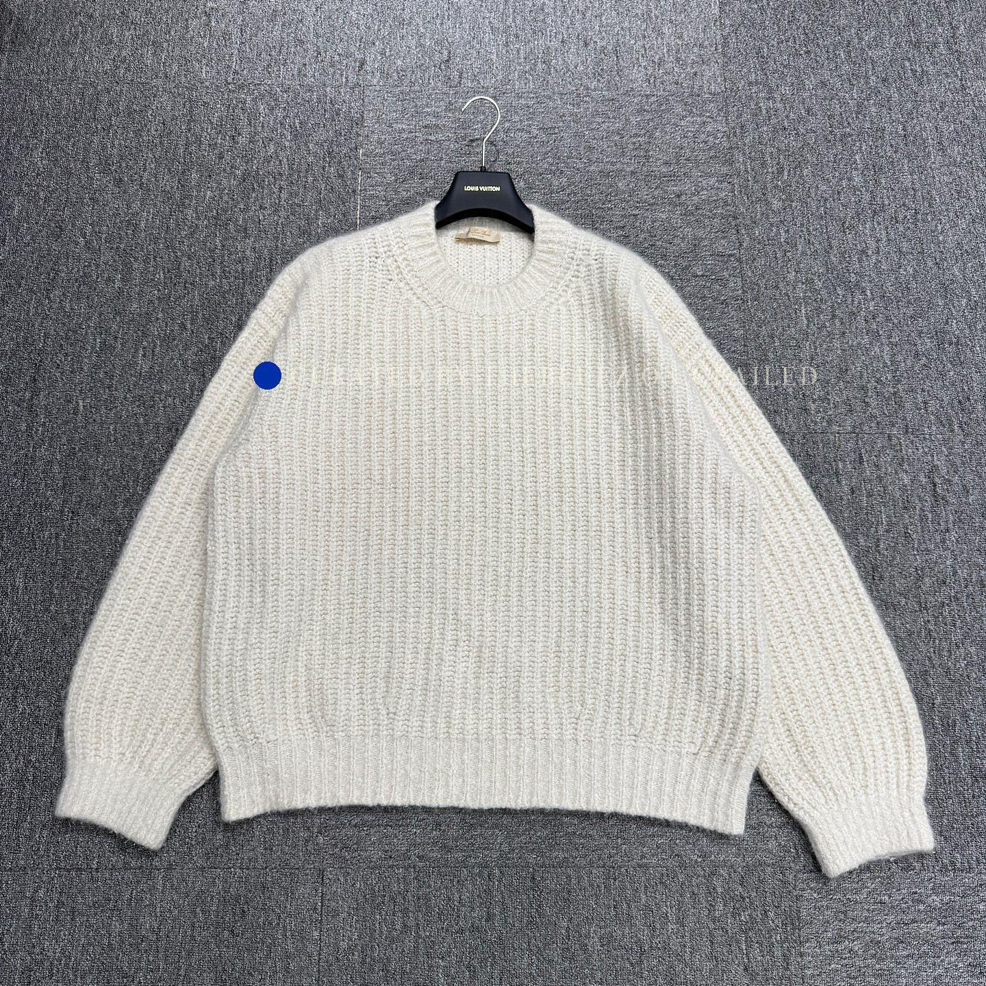 Loro Piana White Ribbed Knit Sweater - Size L Size US L / EU 52-54 / 3 - 1 Thumbnail