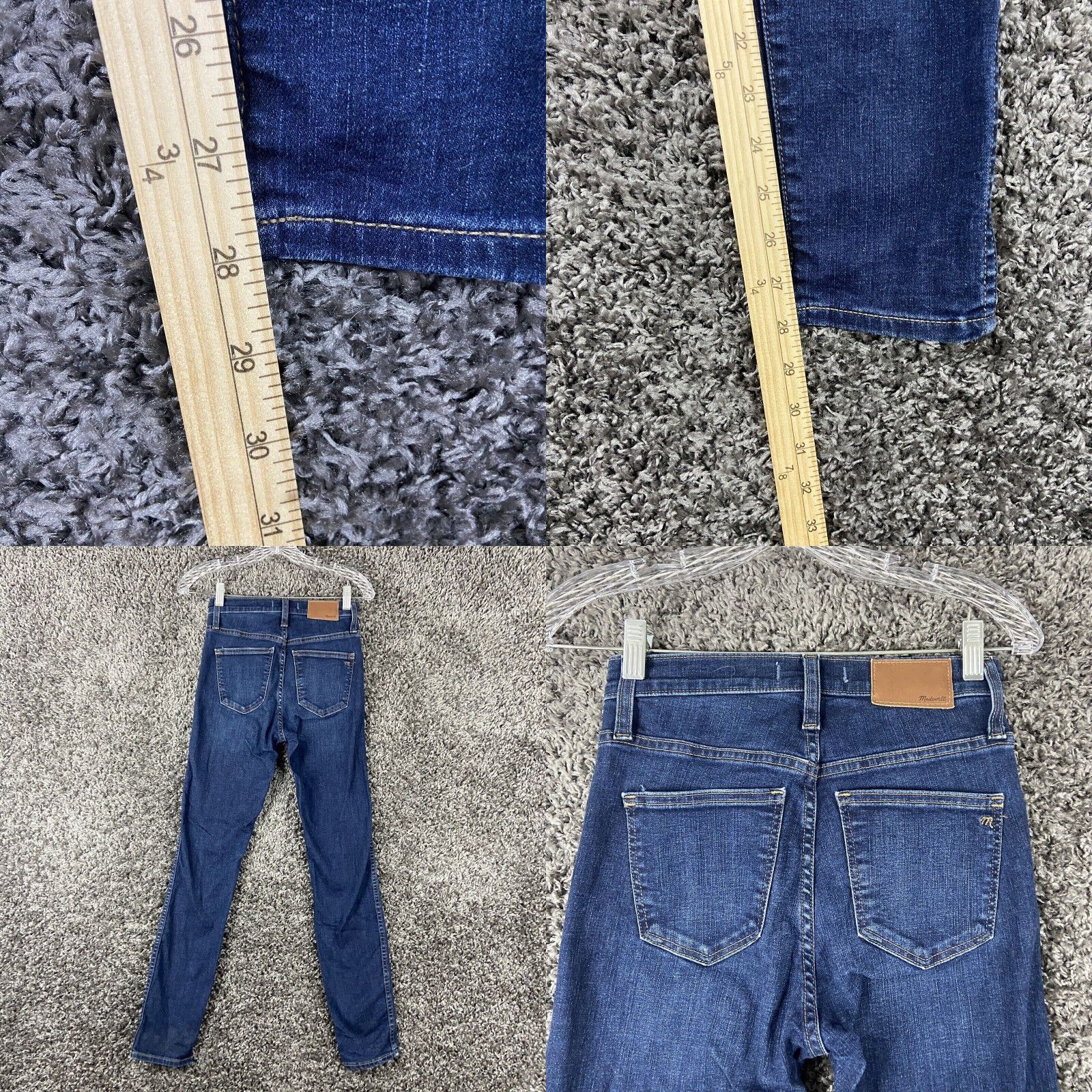 Madewell Madewell High-Rise Skinny Blue Jeans Womens 24 Size 42" / US 20 - 8 Thumbnail