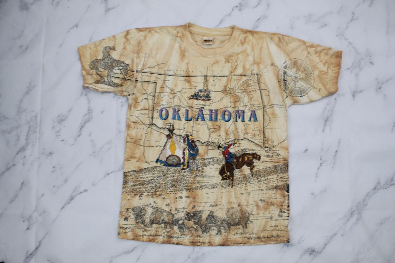 Sneaky Tees 1993 AOP State T Shirt Oklahoma