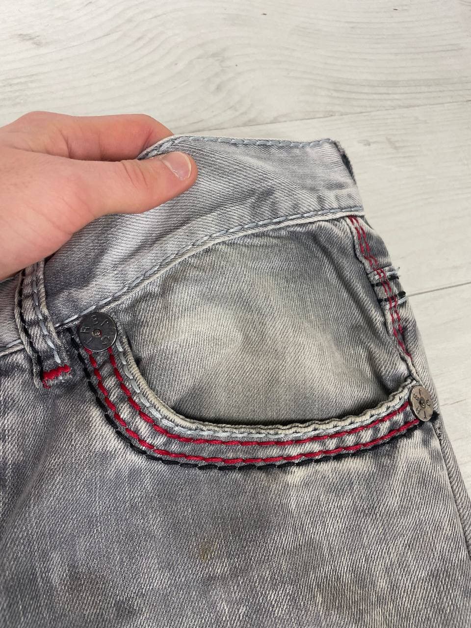 Japanese Brand Vintage True Religion Jackson Denim Jeans Y2K 90s Baggy Size US 34 / EU 50 - 11 Thumbnail