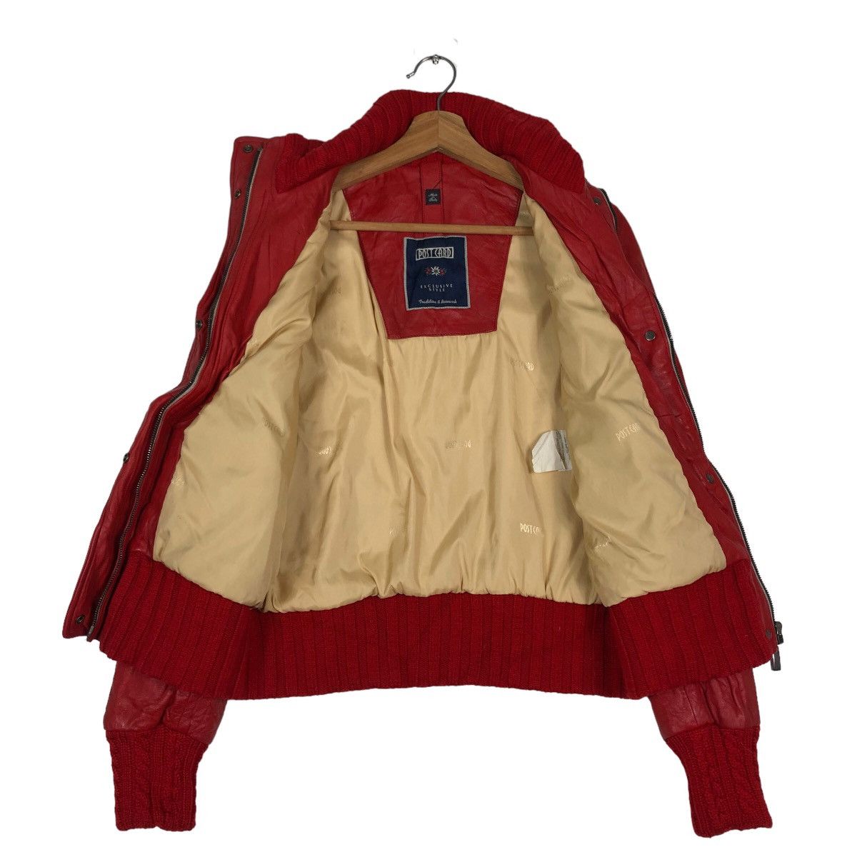 Japanese Brand 🔥Cropped Biker Leather Jacket Post Card Made in Italy Size US S / EU 44-46 / 1 - 13 Thumbnail