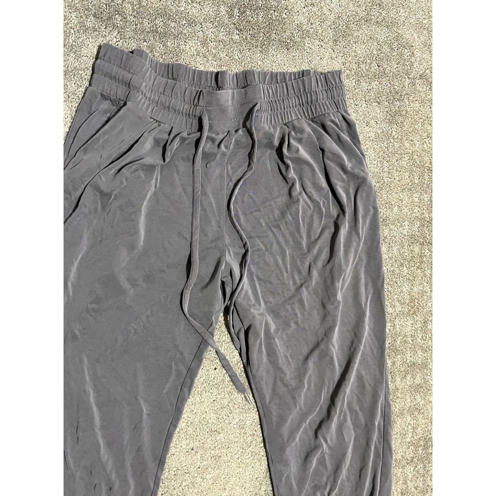 Gap Vintage GAP Womens Track Pants Petite Large Gray Solid Activewear Size 36" / US 14 / IT 50 - 2 Thumbnail