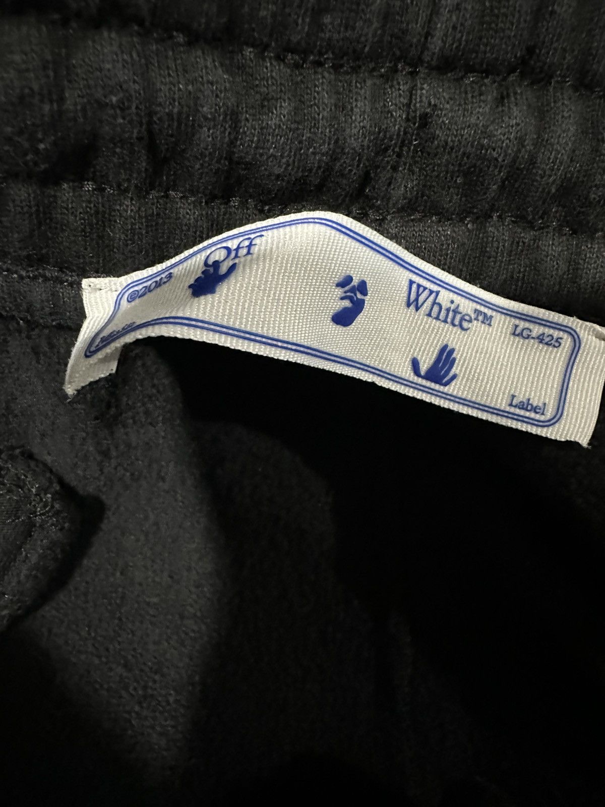 Off-White OFF-WHITE BLACK KNIT DIAGONAL BRUSHED STRIPE DETAIL TRACK Size US 36 / EU 52 - 3 Thumbnail