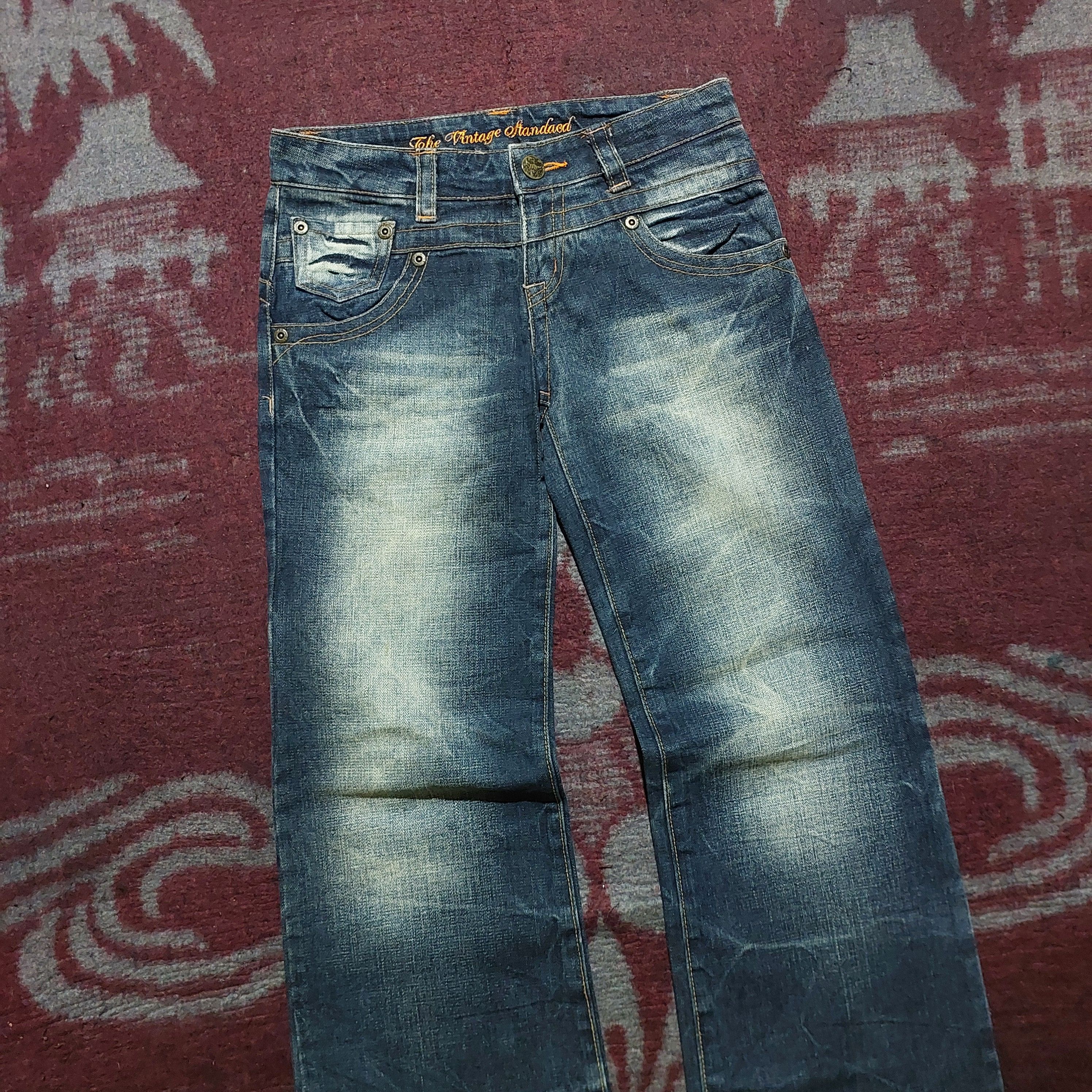 Tornado Mart The Comfortable Wear distressed blue flared jeans Size US 29 - 5 Thumbnail