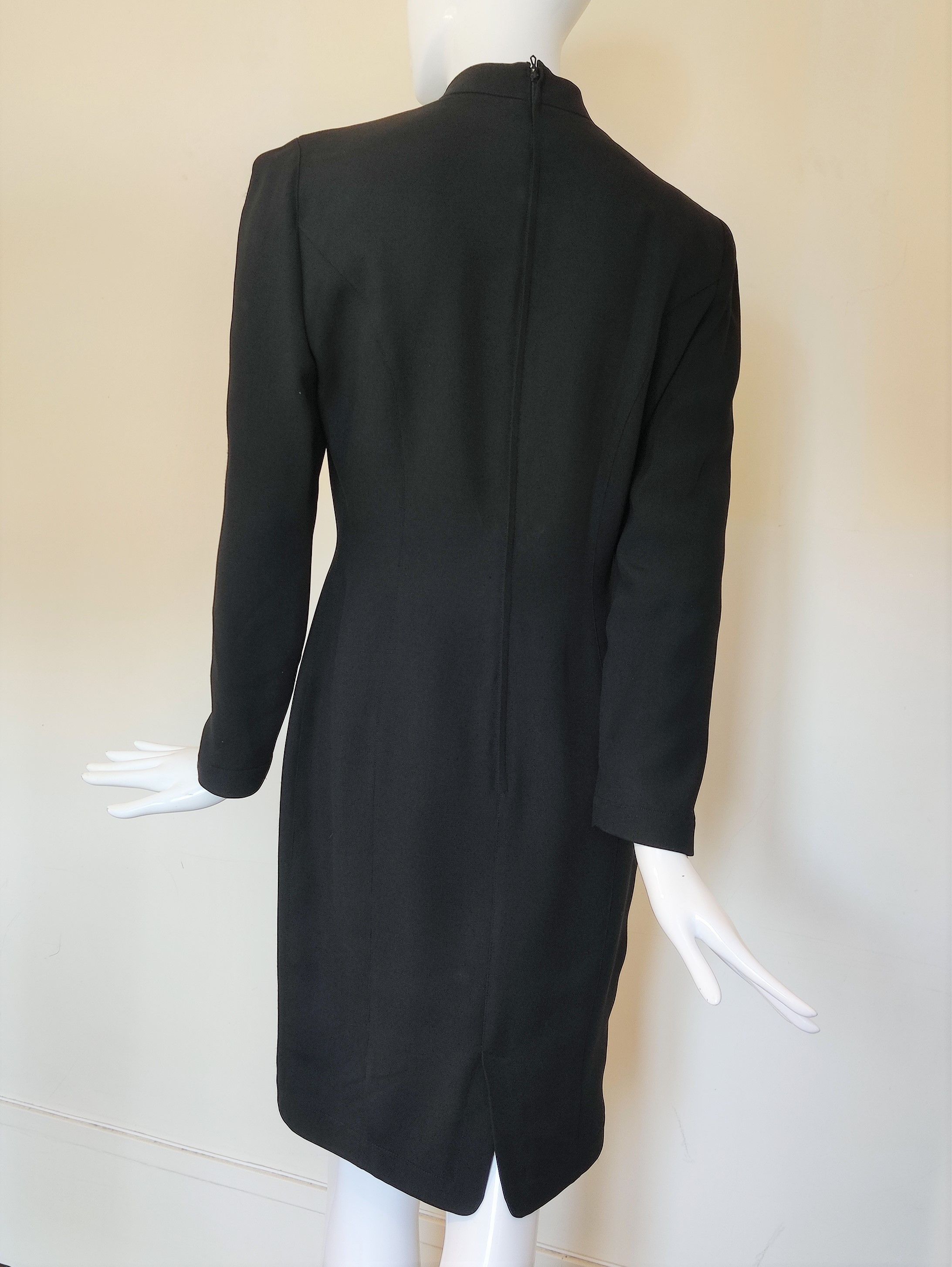Thierry Mugler Thierry Mugler Couture Runway Rhinestone Diamond Dress Size S / US 4 / IT 40 - 2 Thumbnail
