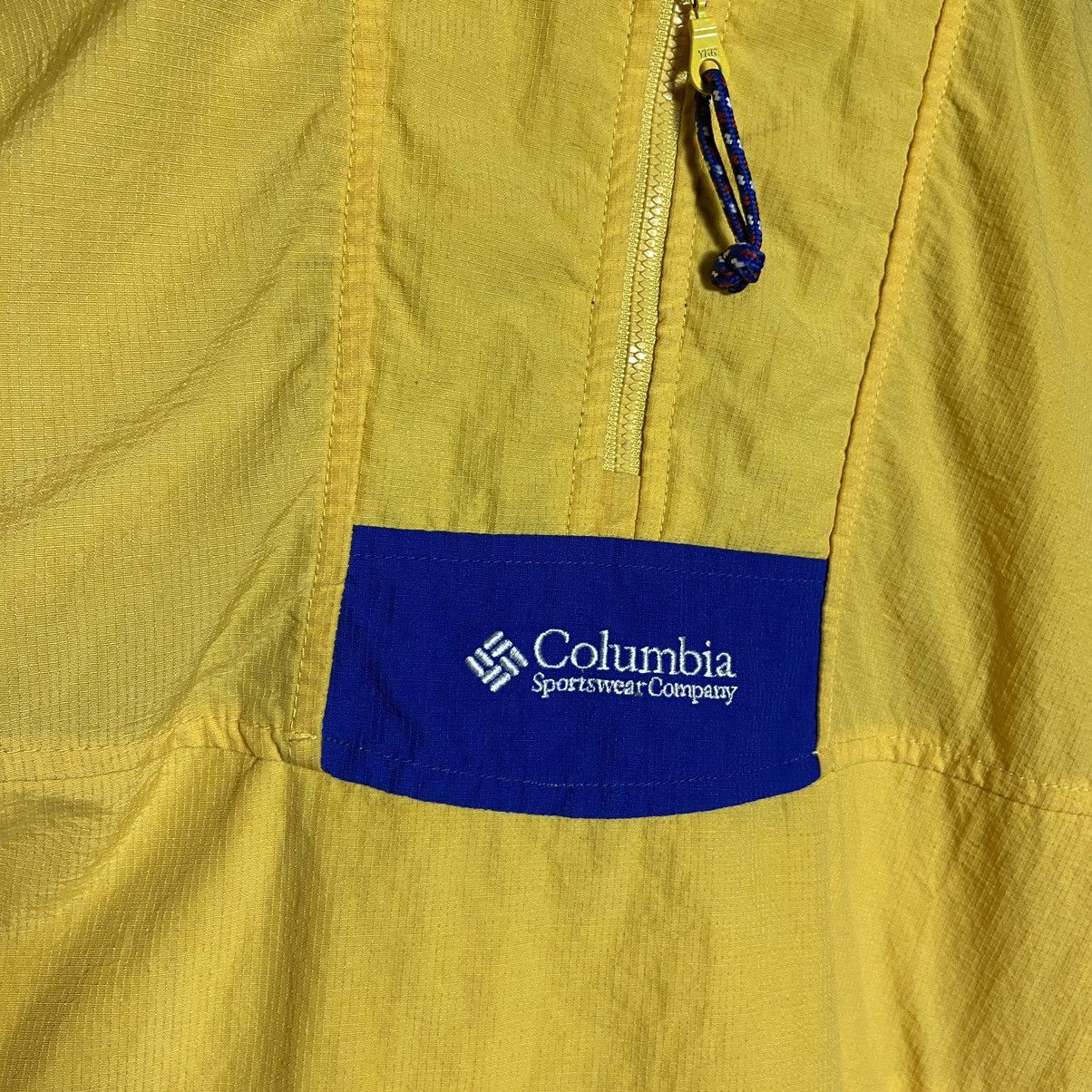 Columbia × Vintage Vintage 90s Columbia Sportswear Half Zip Windbreaker Jacket Size US L / EU 52-54 / 3 - 4 Thumbnail