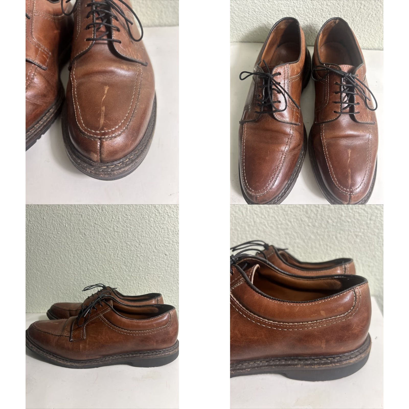 Allen Edmonds Allen Edmonds Wilbert Men's Leather Brown Dress Derby Shoes Walking Casual E 9.5 USA Preppy Size US 10 / EU 43 - 8 Thumbnail
