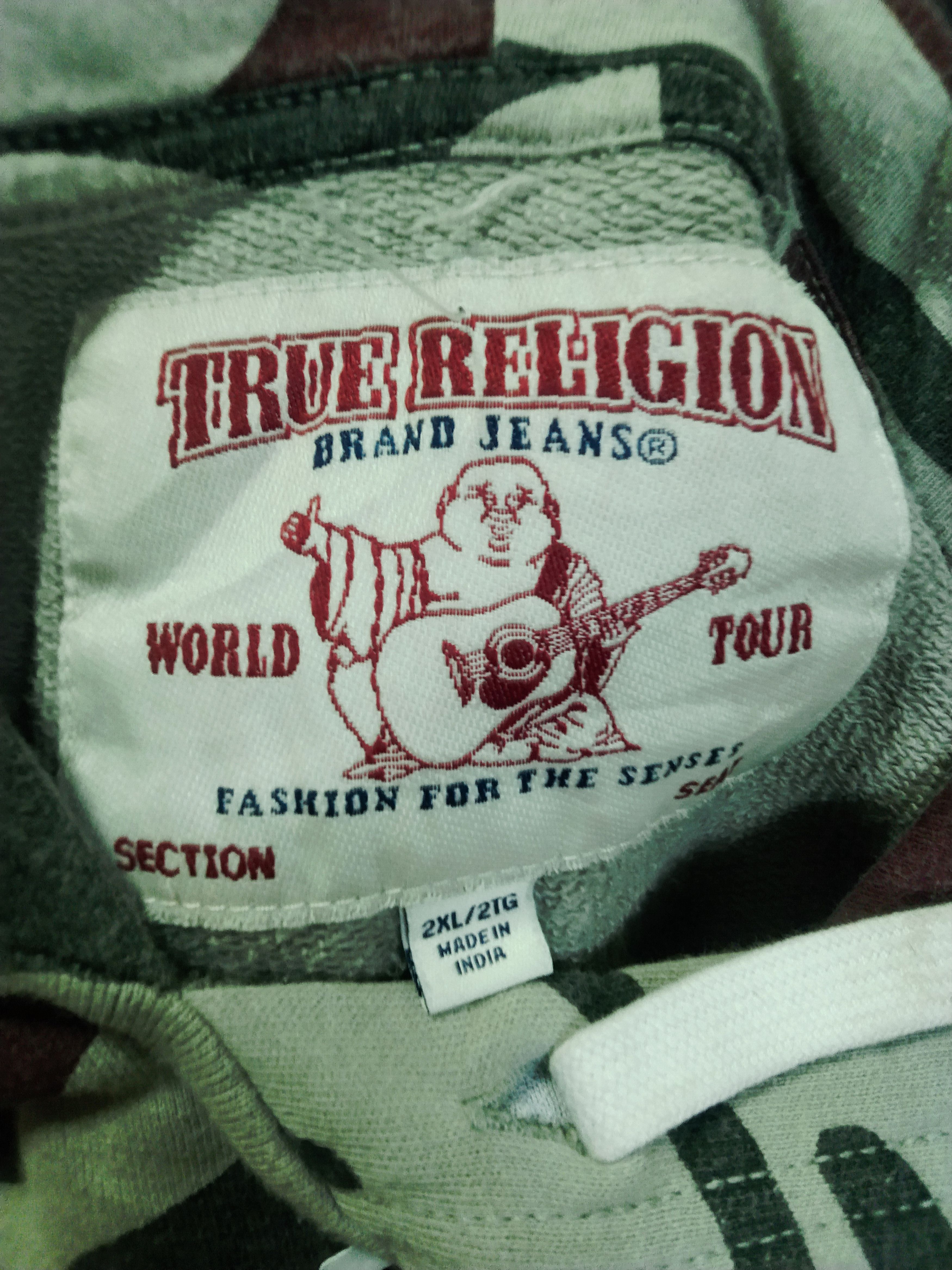 True Religion hoodie camouflage true religion (1 hole) Size US XL / EU 56 / 4 - 12 Thumbnail