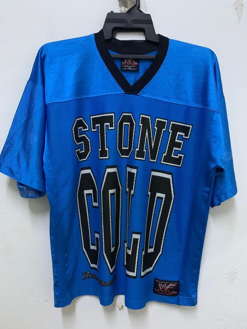 Vintage vintage Stone Cold Steve Austin 1999 WWF wrestling jersey Size US XL / EU 56 / 4 - 4 Thumbnail