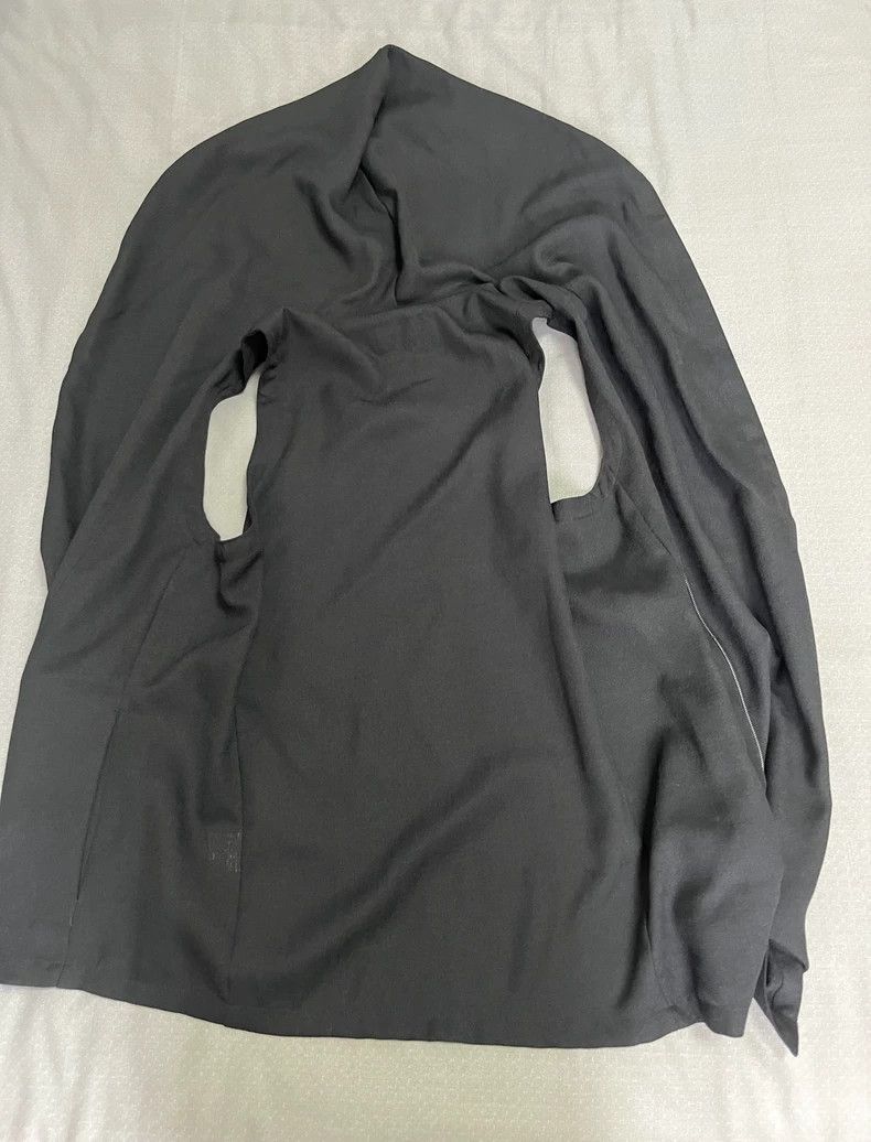 Yohji Yamamoto Asymmetrical Hooded Vest Coat for Women-2506 Size XXS / US 00 / IT 34 - 4 Thumbnail